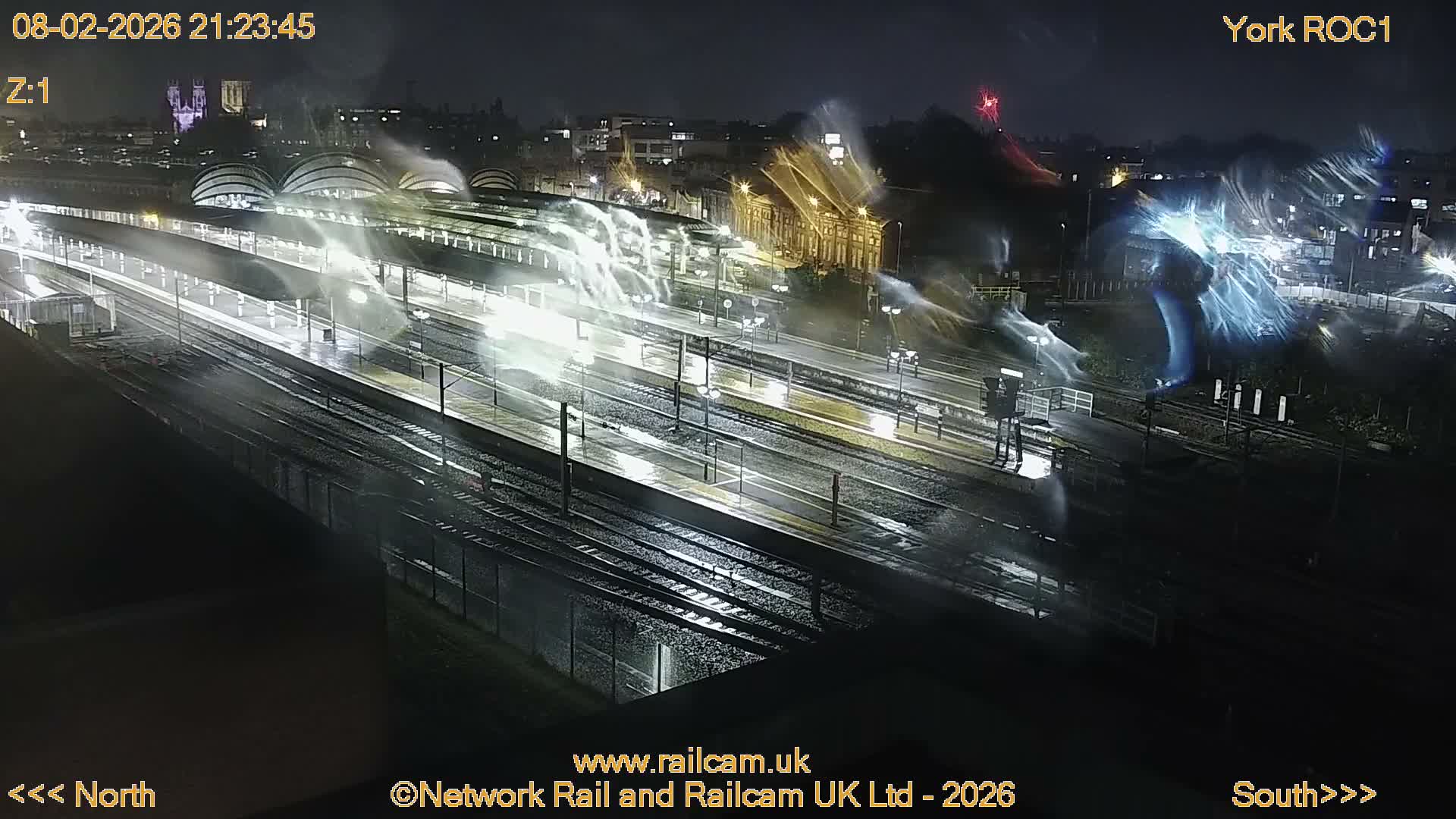 Yorkshire, York Railway Station & York City Live Cam   - York, North Yorkshire, Yorkshire and the Humber, England, United Kingdom