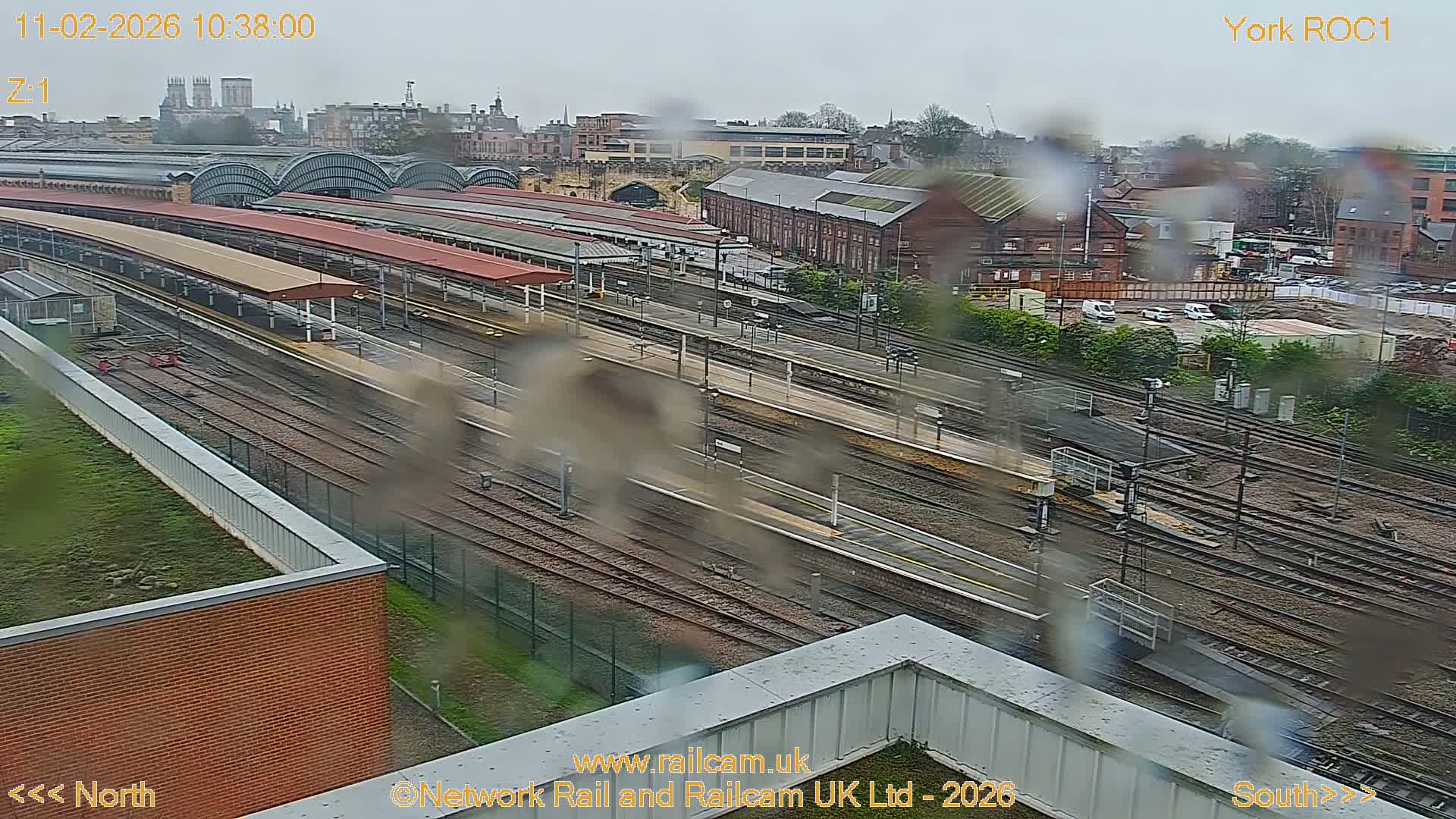 Yorkshire, York Railway Station & York City Live Cam   - York, North Yorkshire, Yorkshire and the Humber, England, United Kingdom