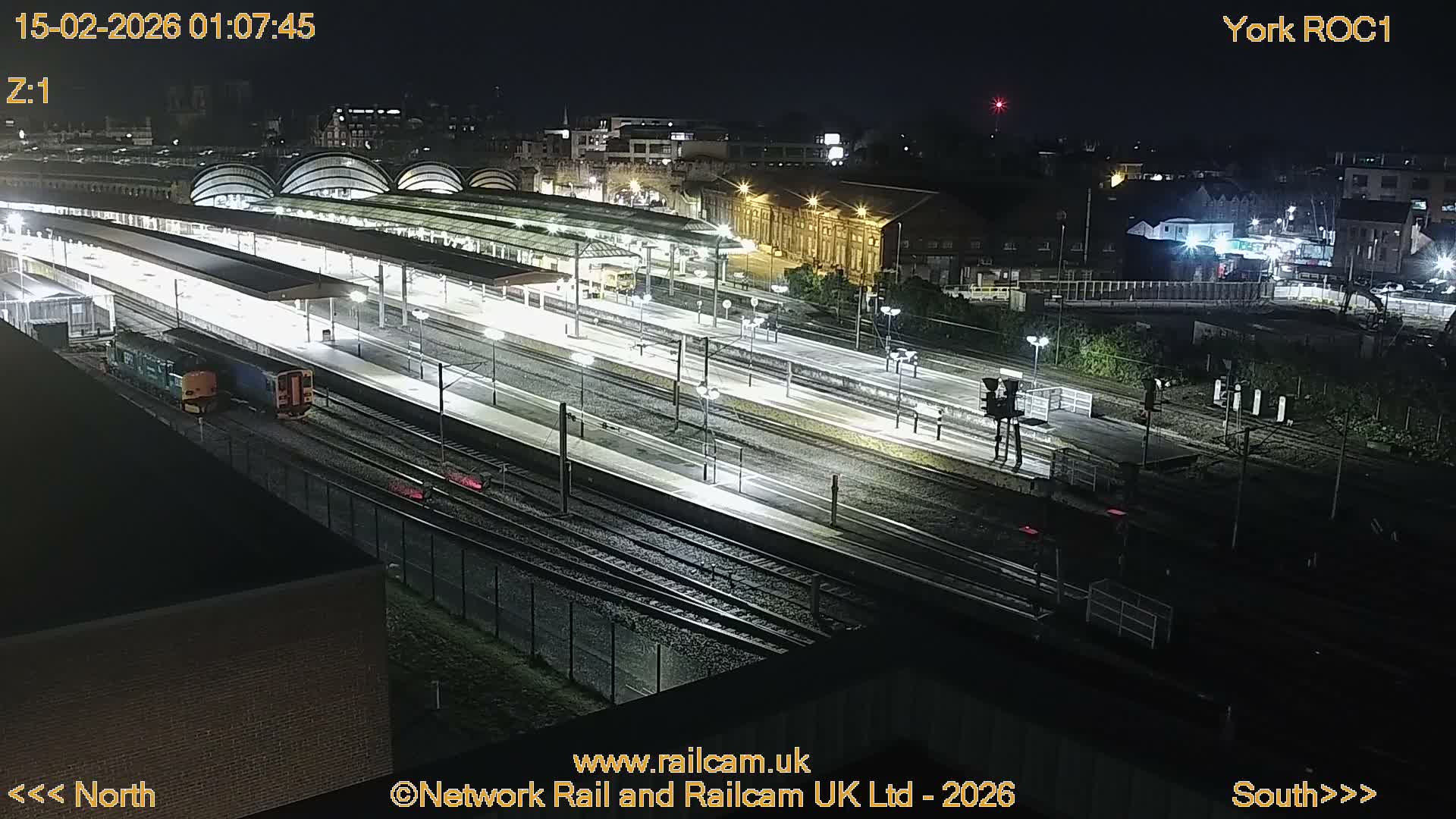 Yorkshire, York Railway Station & York City Live Cam   - York, North Yorkshire, Yorkshire and the Humber, England, United Kingdom