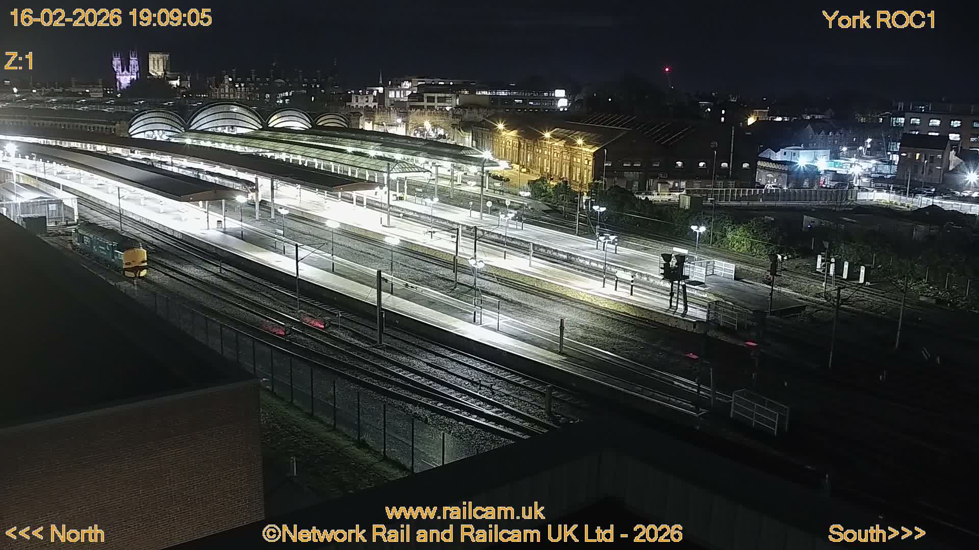 Yorkshire, York Railway Station & York City Live Cam   - York, North Yorkshire, Yorkshire and the Humber, England, United Kingdom