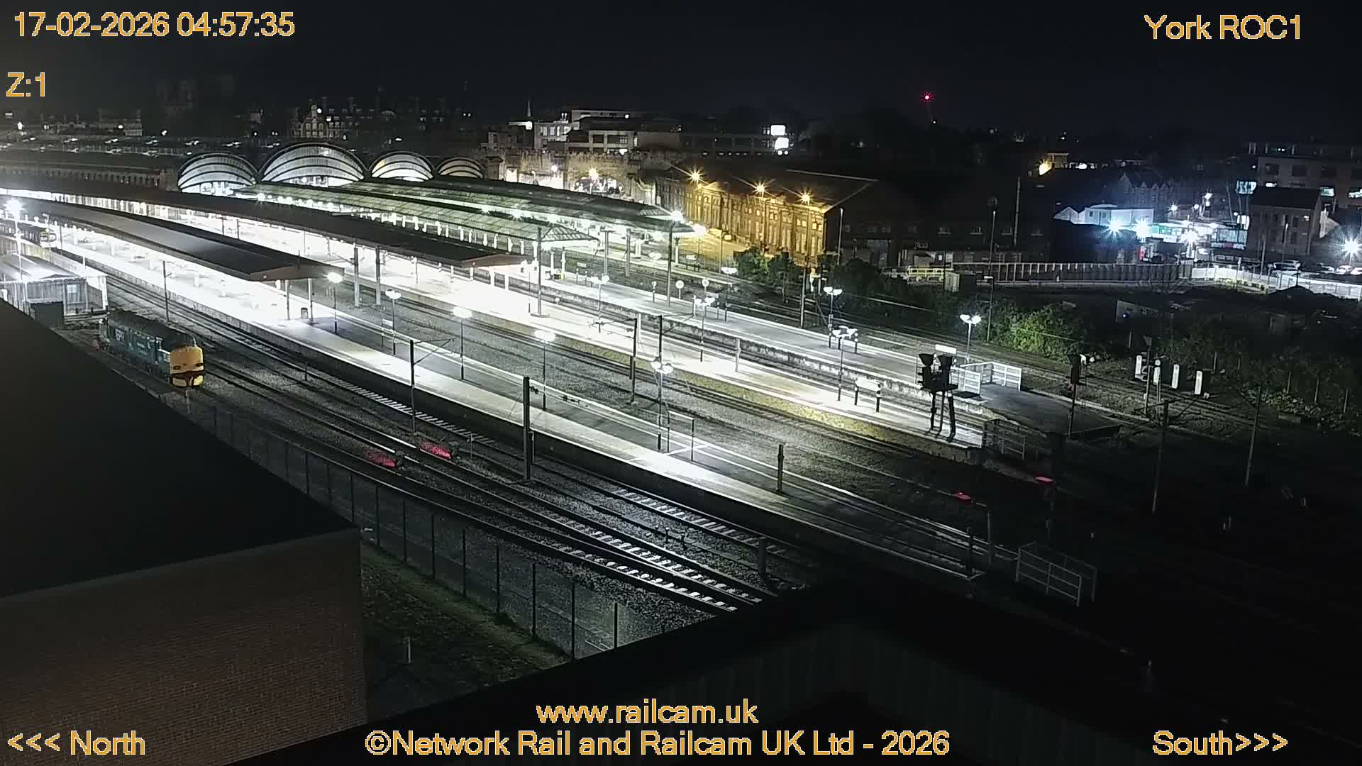 Yorkshire, York Railway Station & York City Live Cam   - York, North Yorkshire, Yorkshire and the Humber, England, United Kingdom