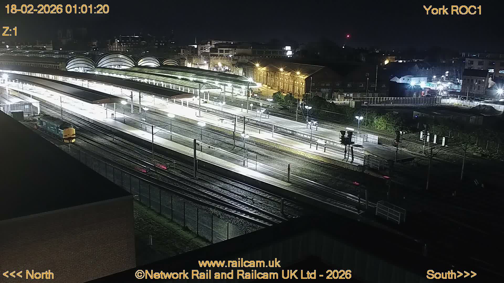 Yorkshire, York Railway Station & York City Live Cam   - York, North Yorkshire, Yorkshire and the Humber, England, United Kingdom