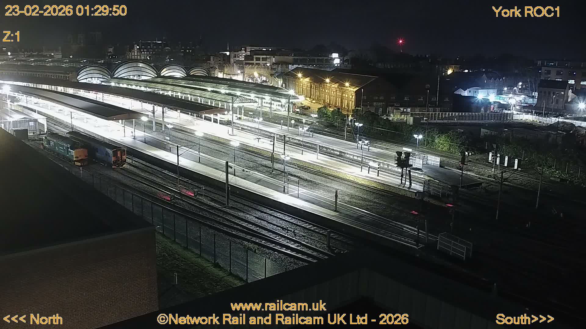 Yorkshire, York Railway Station & York City Live Cam   - York, North Yorkshire, Yorkshire and the Humber, England, United Kingdom