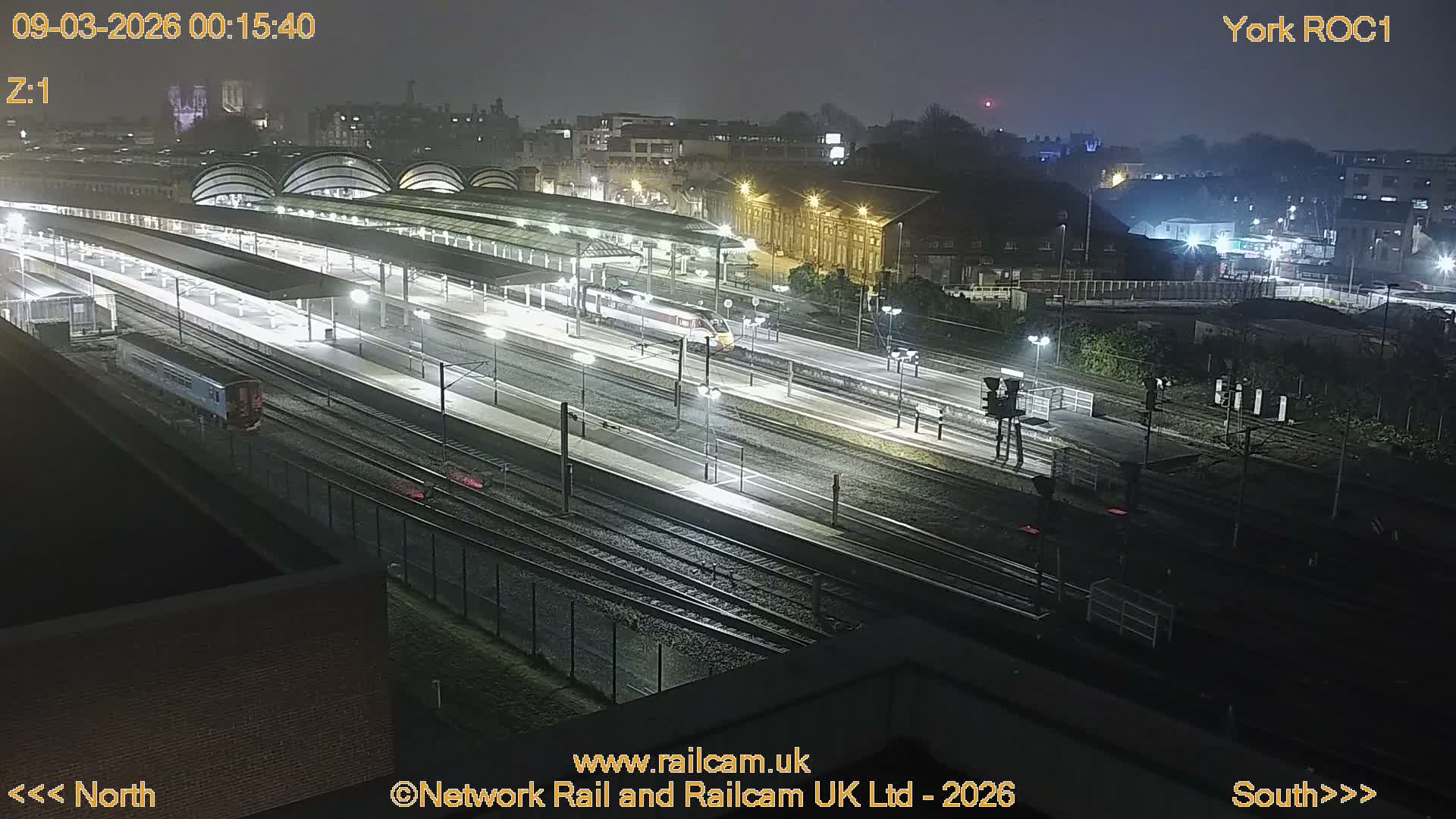 Yorkshire, York Railway Station & York City Live Cam   - York, North Yorkshire, Yorkshire and the Humber, England, United Kingdom