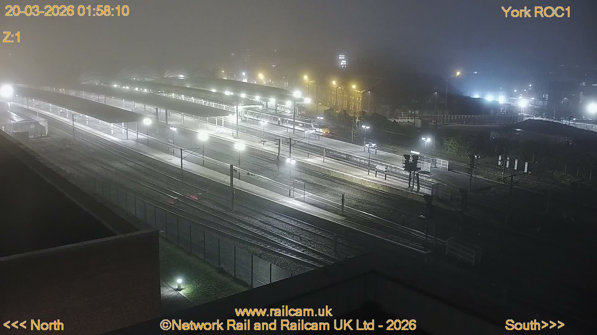 Yorkshire, York Railway Station & York City Live Cam   - York, North Yorkshire, Yorkshire and the Humber, England, United Kingdom