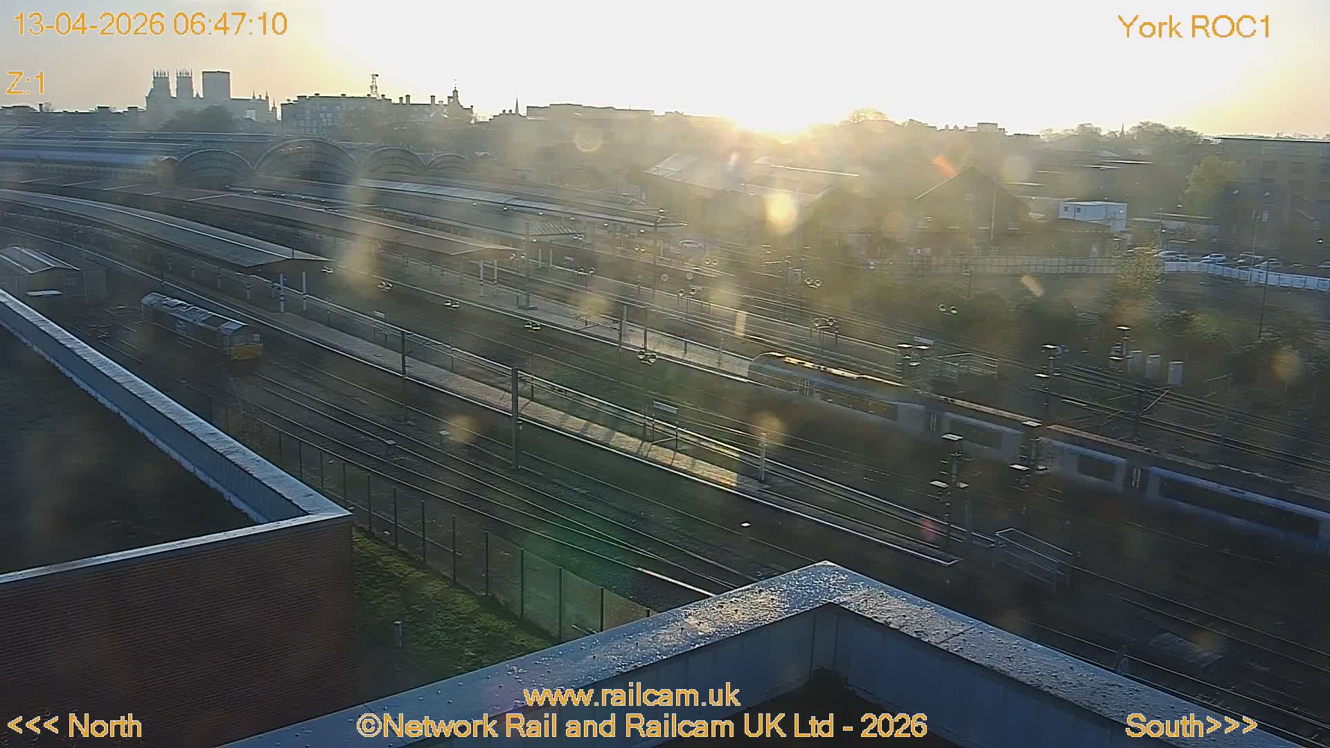 Yorkshire, York Railway Station & York City Live Cam   - York, North Yorkshire, Yorkshire and the Humber, England, United Kingdom