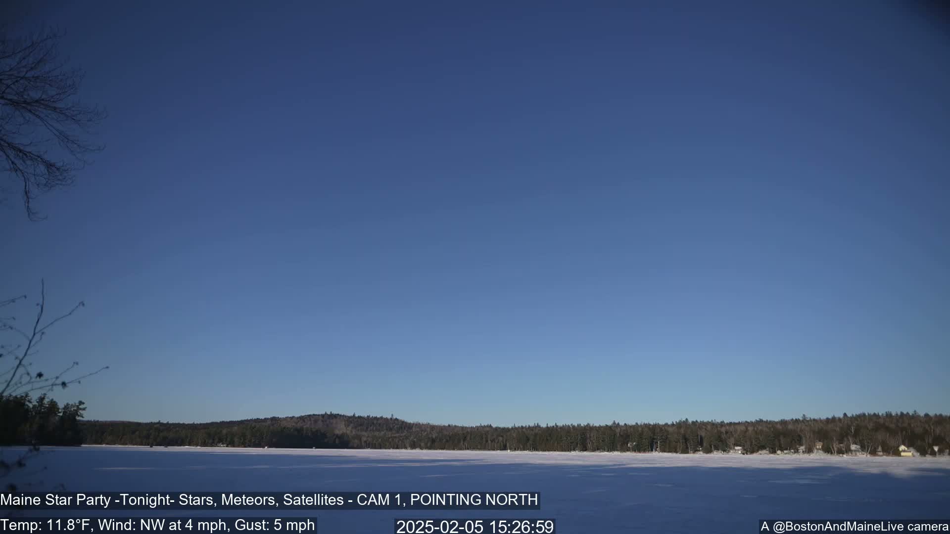 Aurora, Stars, Meteors, Chill Relax Star Live Cam - East  Millinocket, Maine , USA
