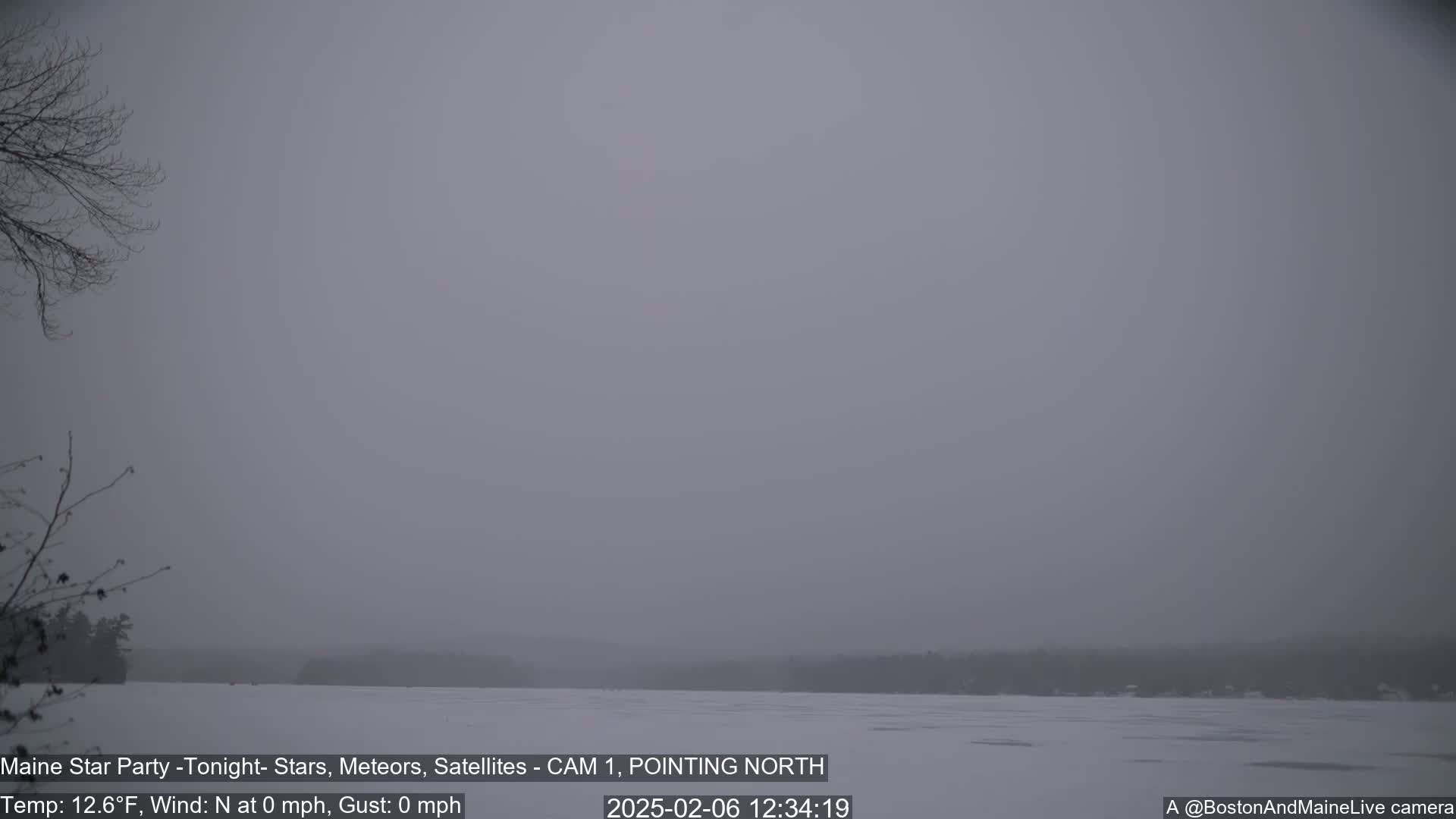 Aurora, Stars, Meteors, Chill Relax Star Live Cam - East  Millinocket, Maine , USA