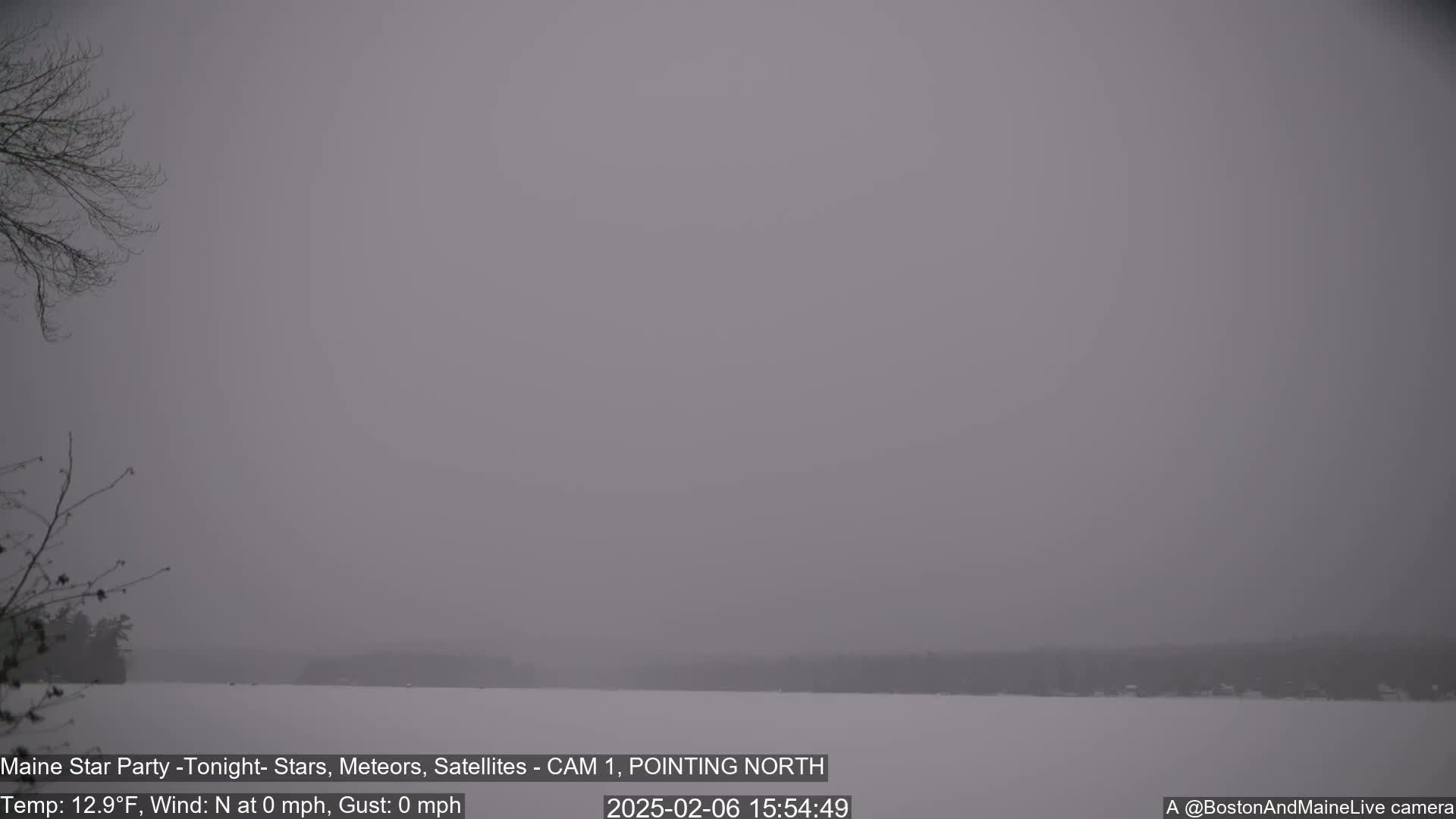Aurora, Stars, Meteors, Chill Relax Star Live Cam - East  Millinocket, Maine , USA