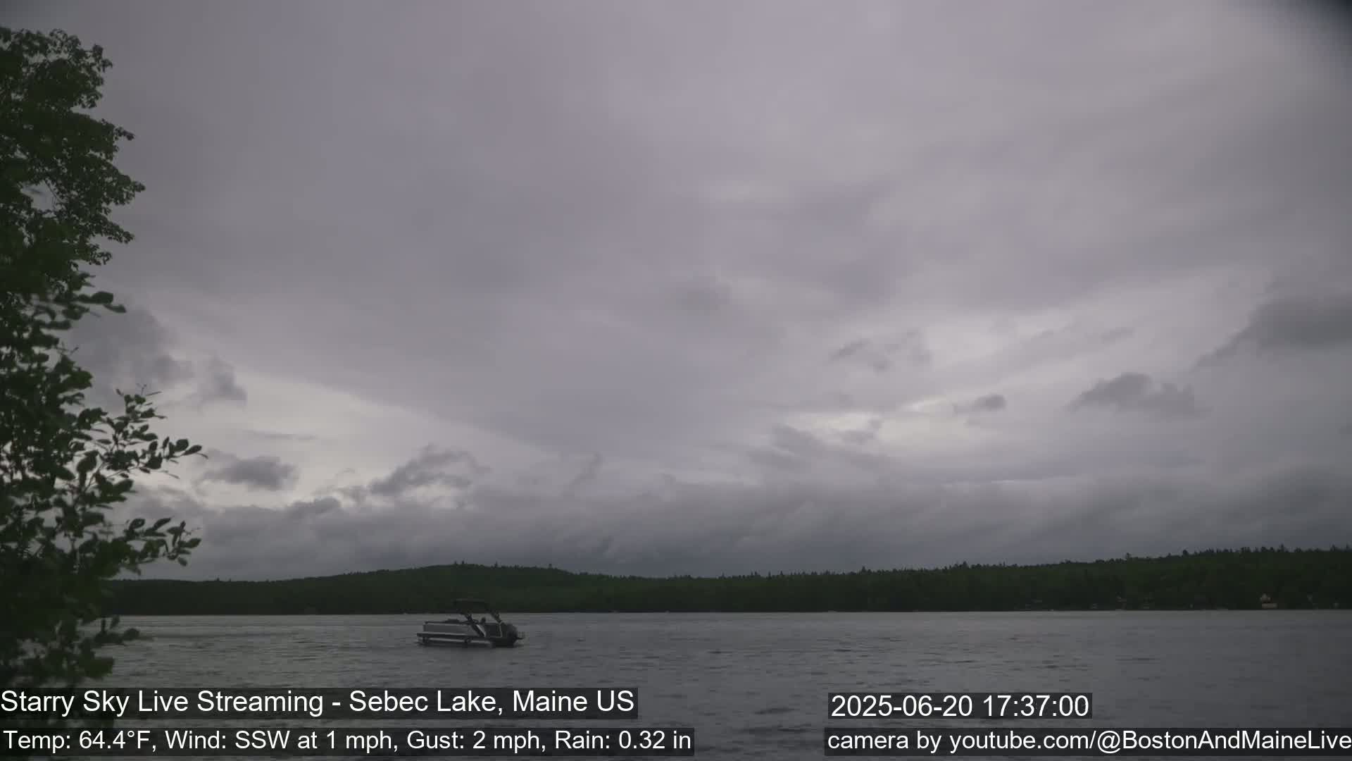 Aurora, Stars, Meteors, Chill Relax Star Live Cam - East  Millinocket, Maine , USA