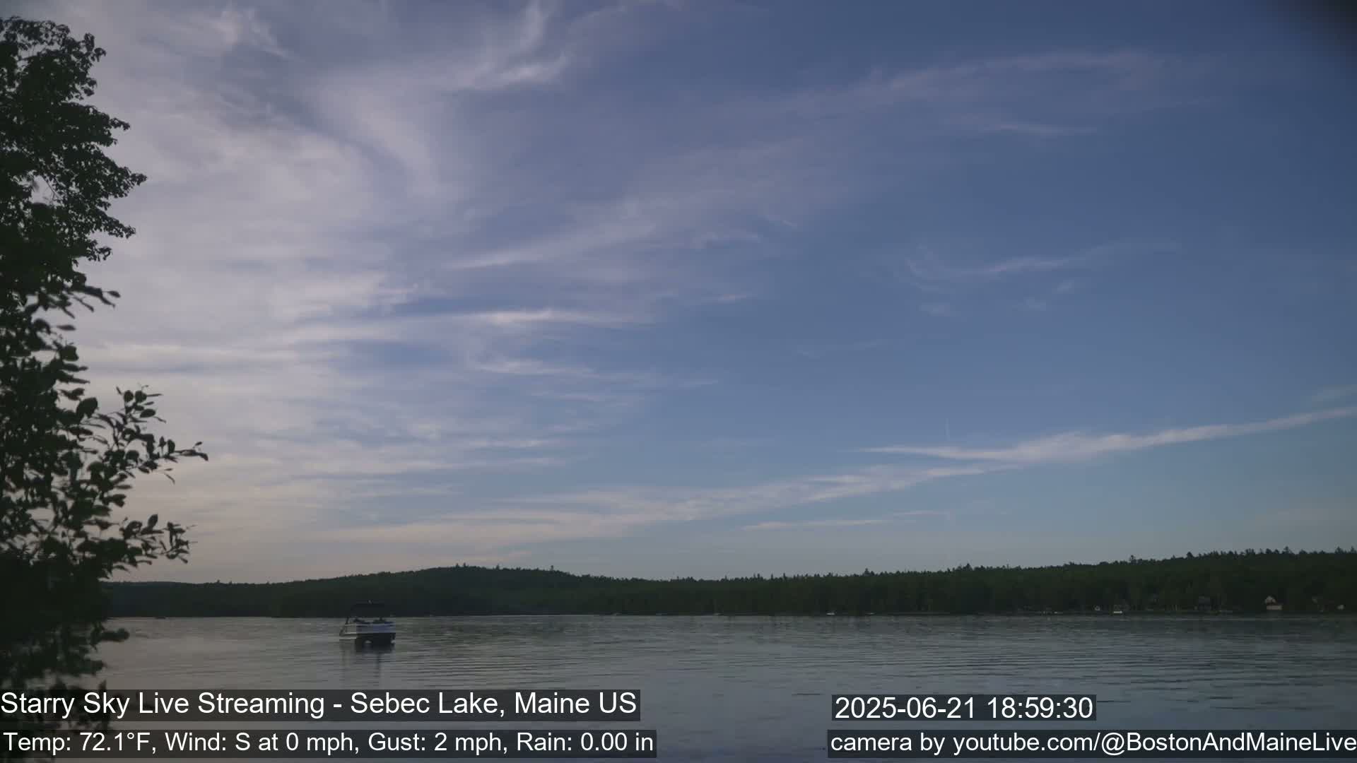Aurora, Stars, Meteors, Chill Relax Star Live Cam - East  Millinocket, Maine , USA