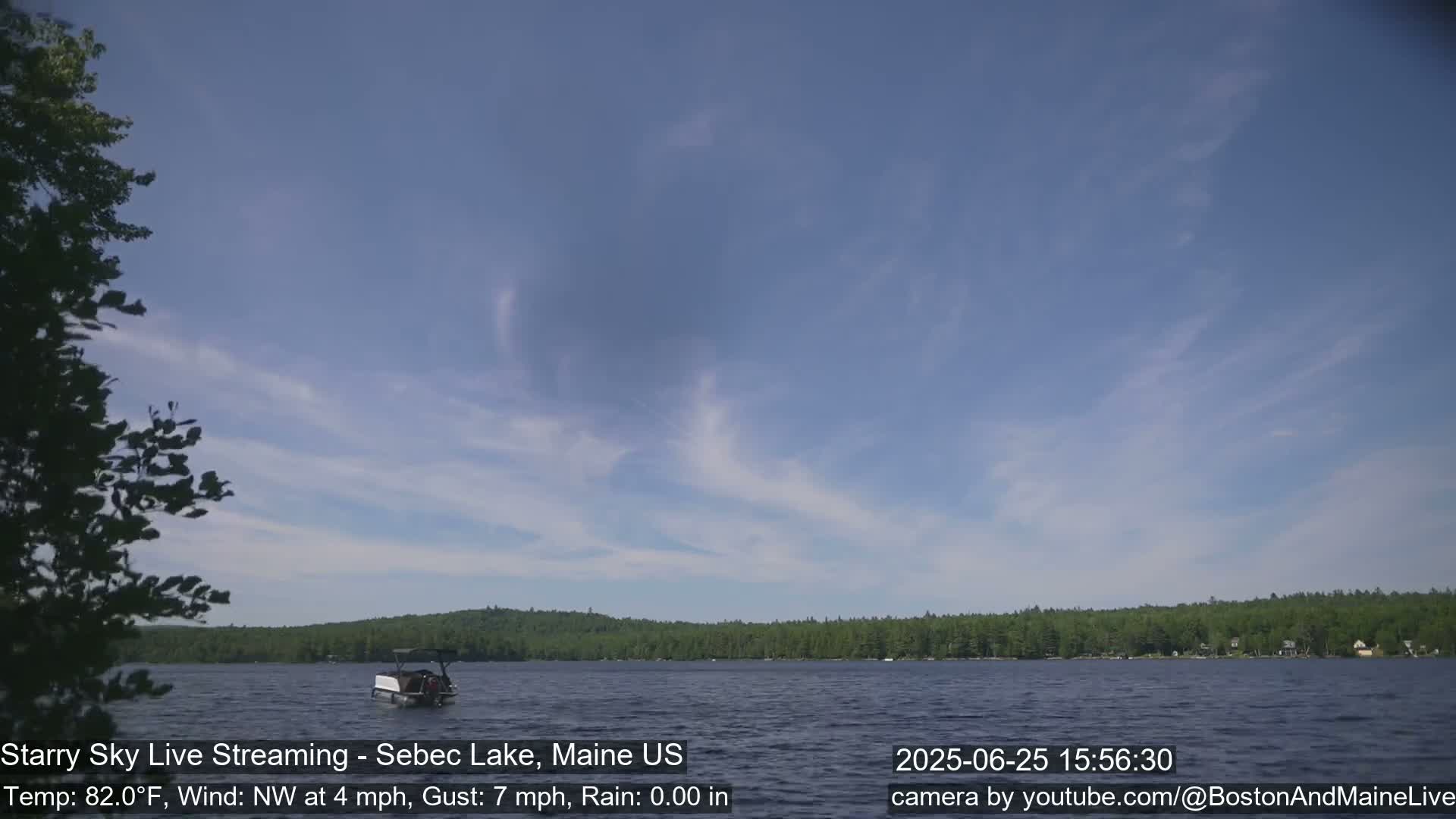 Aurora, Stars, Meteors, Chill Relax Star Live Cam - East  Millinocket, Maine , USA