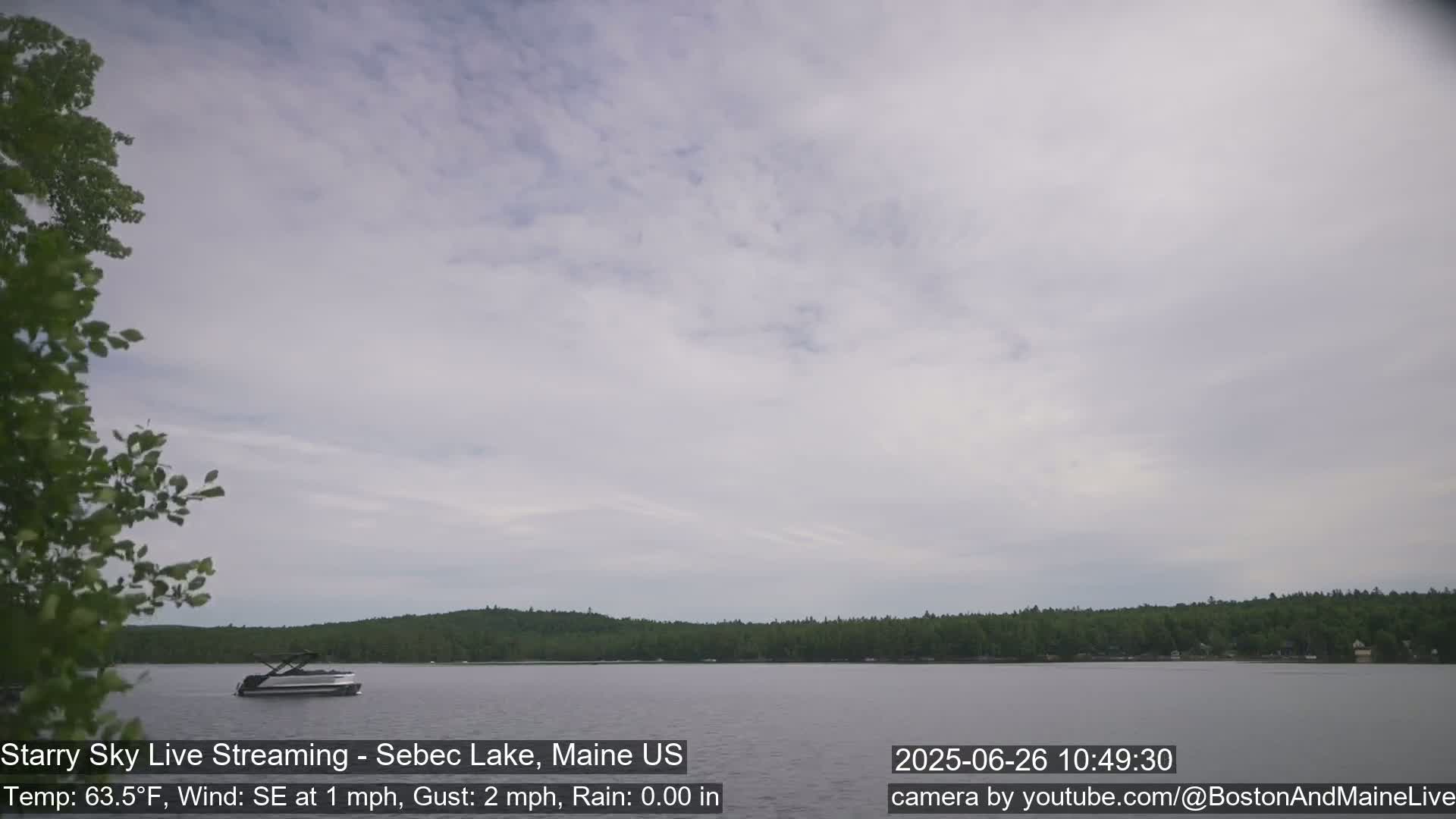 Aurora, Stars, Meteors, Chill Relax Star Live Cam - East  Millinocket, Maine , USA