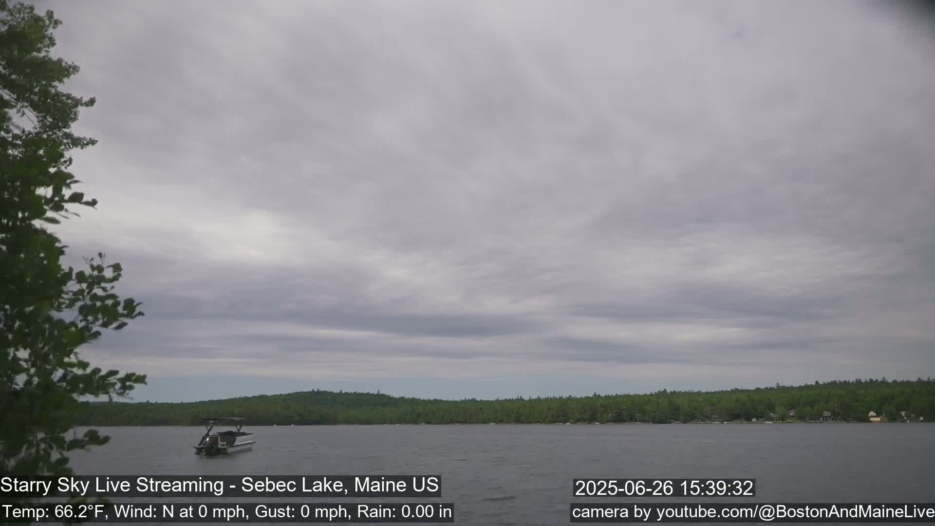Aurora, Stars, Meteors, Chill Relax Star Live Cam - East  Millinocket, Maine , USA