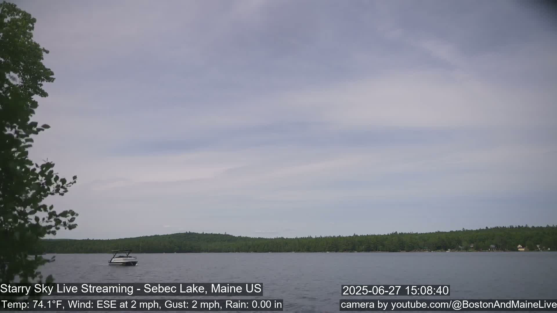 Aurora, Stars, Meteors, Chill Relax Star Live Cam - East  Millinocket, Maine , USA