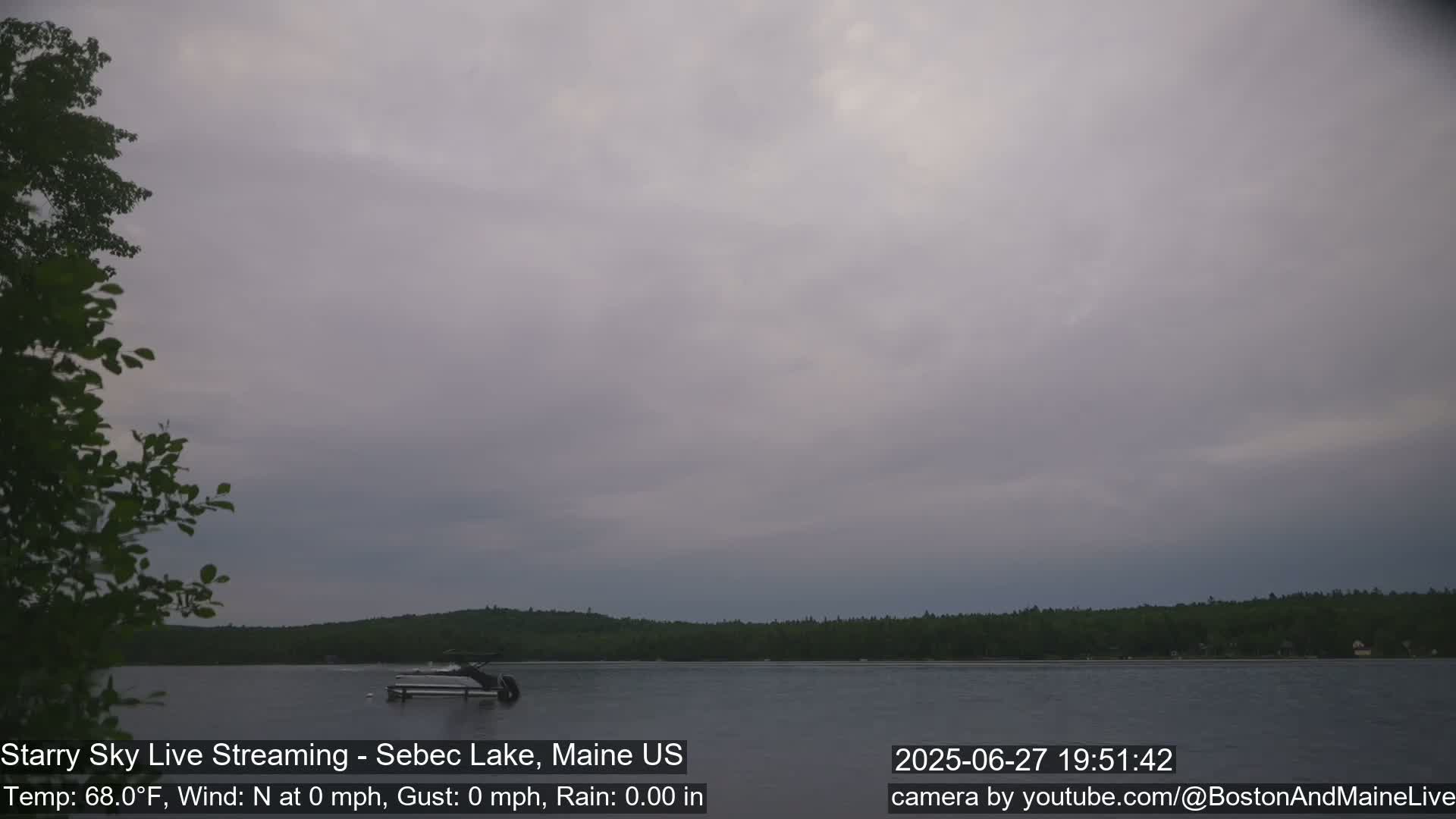 Aurora, Stars, Meteors, Chill Relax Star Live Cam - East  Millinocket, Maine , USA