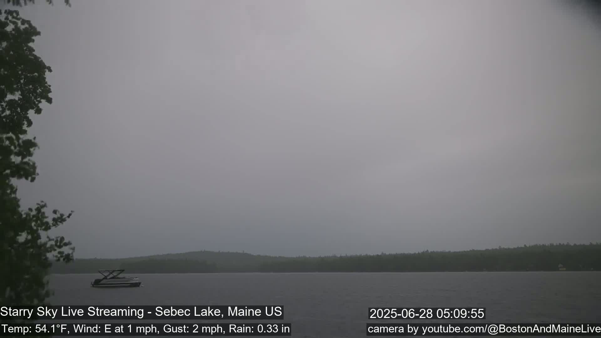 Aurora, Stars, Meteors, Chill Relax Star Live Cam - East  Millinocket, Maine , USA
