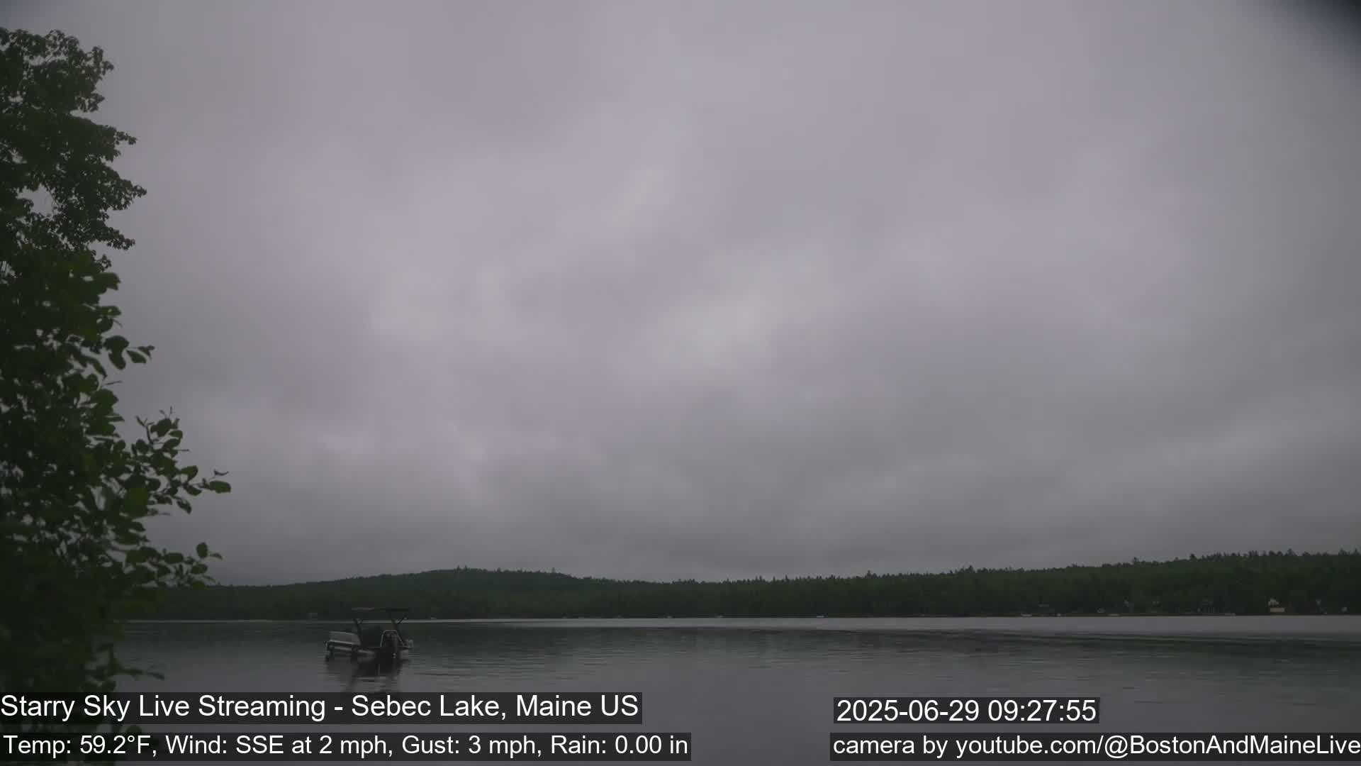 Aurora, Stars, Meteors, Chill Relax Star Live Cam - East  Millinocket, Maine , USA