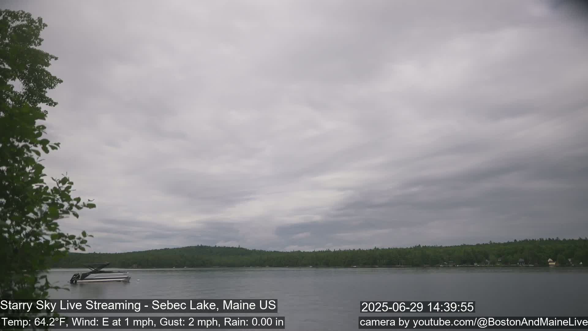 Aurora, Stars, Meteors, Chill Relax Star Live Cam - East  Millinocket, Maine , USA