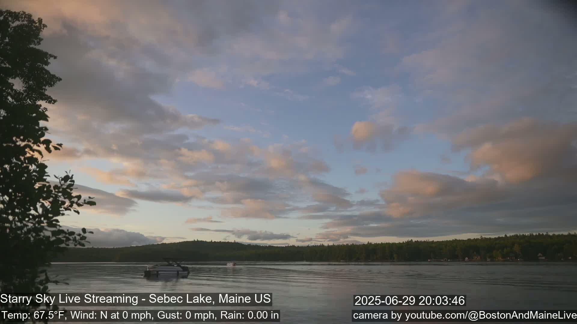Aurora, Stars, Meteors, Chill Relax Star Live Cam - East  Millinocket, Maine , USA