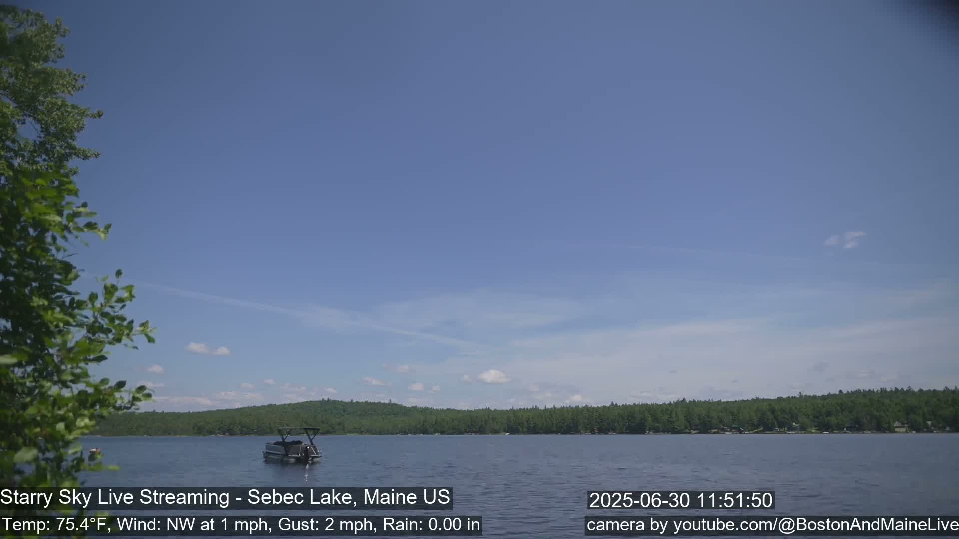 Aurora, Stars, Meteors, Chill Relax Star Live Cam - East  Millinocket, Maine , USA
