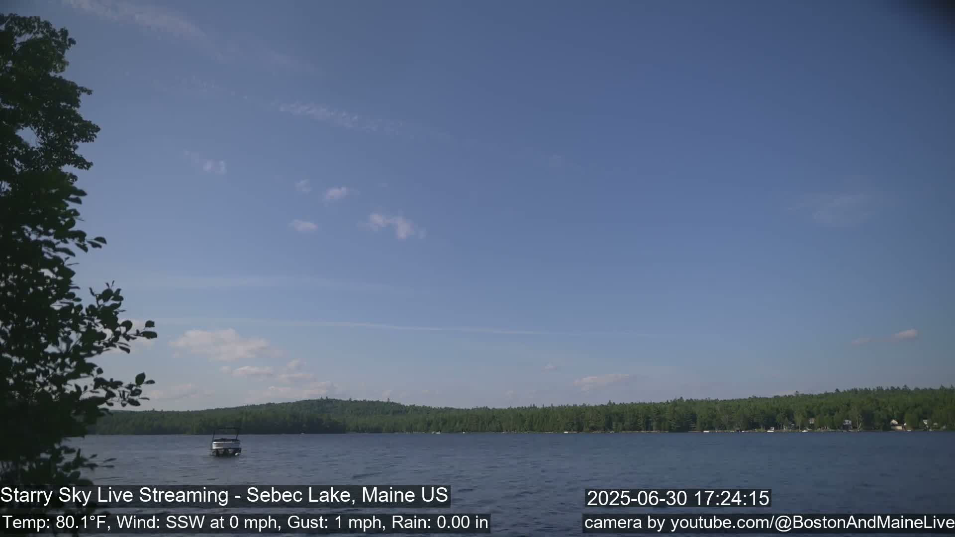 Aurora, Stars, Meteors, Chill Relax Star Live Cam - East  Millinocket, Maine , USA