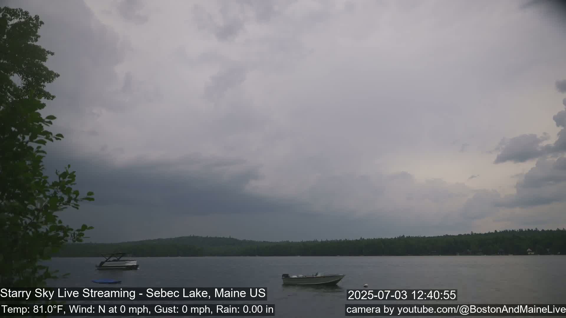 Aurora, Stars, Meteors, Chill Relax Star Live Cam - East  Millinocket, Maine , USA