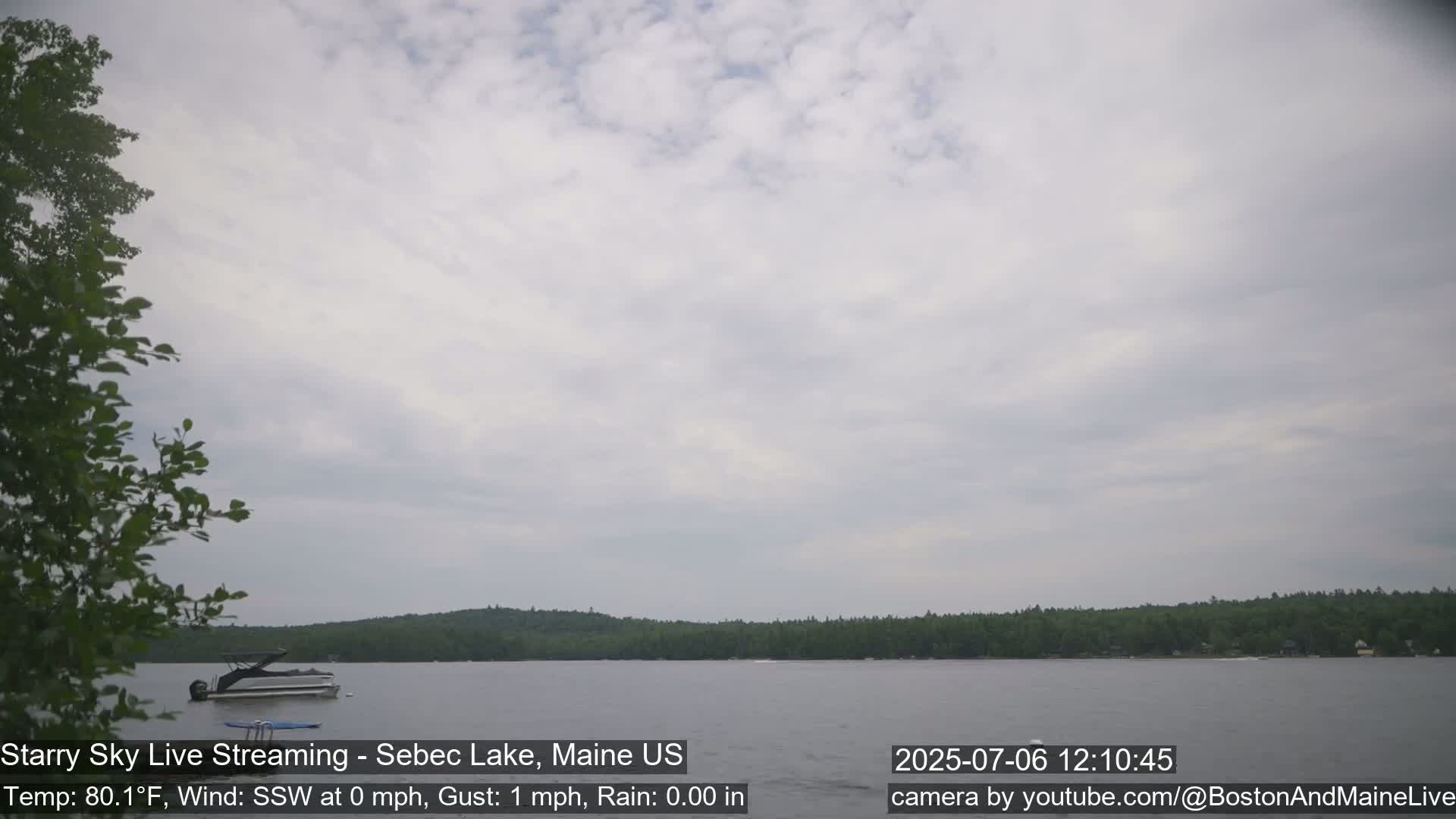 Aurora, Stars, Meteors, Chill Relax Star Live Cam - East  Millinocket, Maine , USA