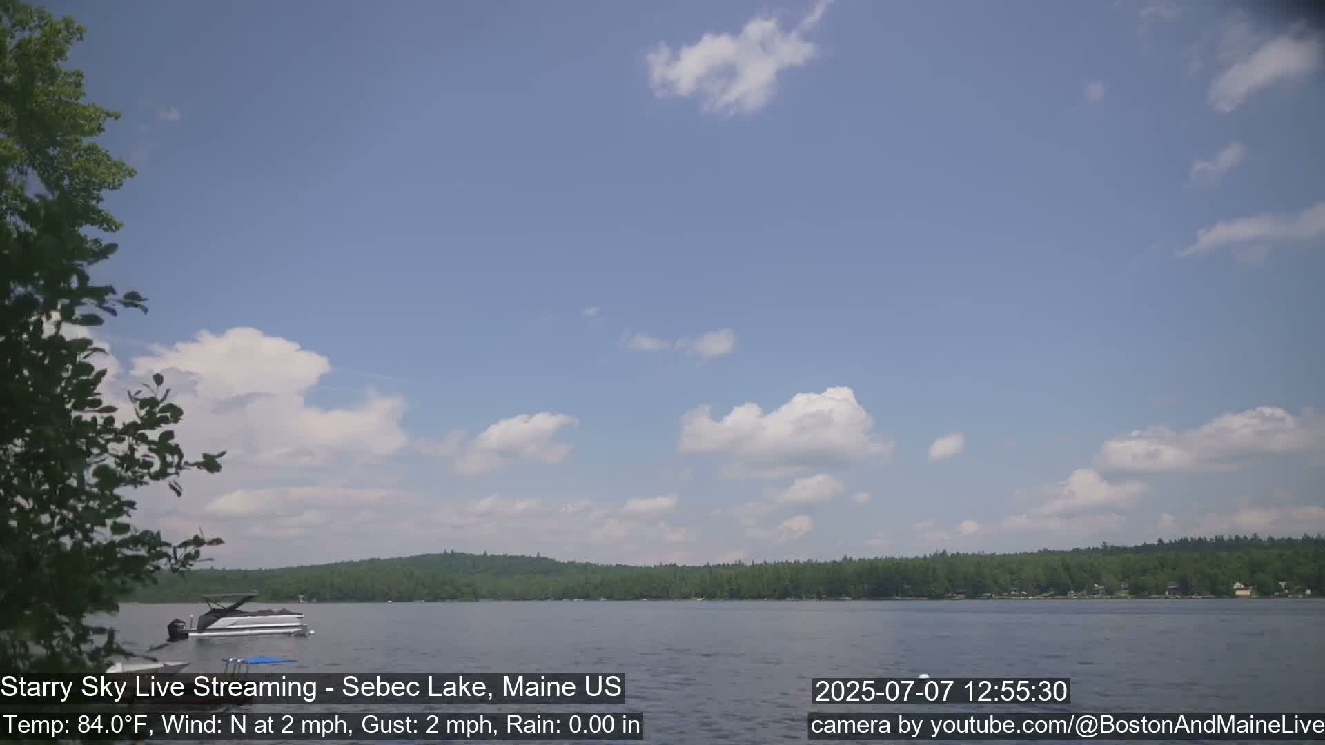 Aurora, Stars, Meteors, Chill Relax Star Live Cam - East  Millinocket, Maine , USA