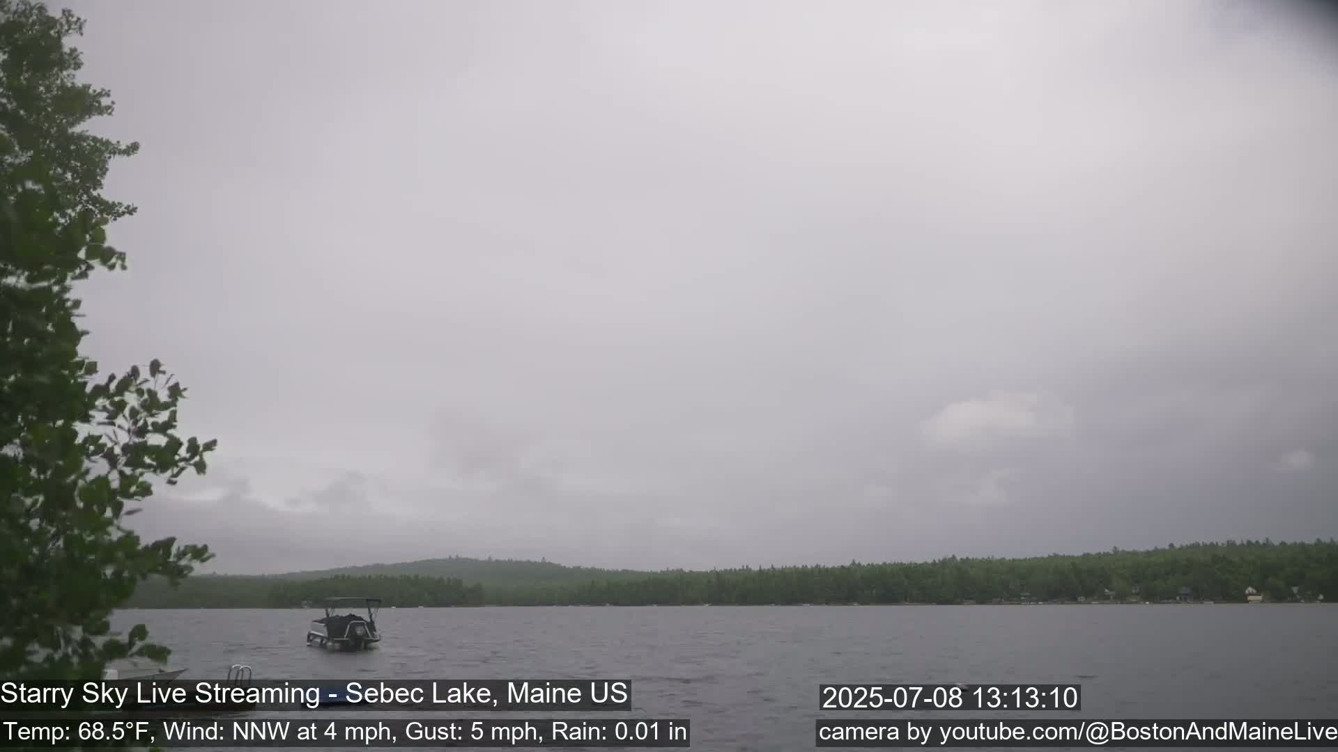 Aurora, Stars, Meteors, Chill Relax Star Live Cam - East  Millinocket, Maine , USA