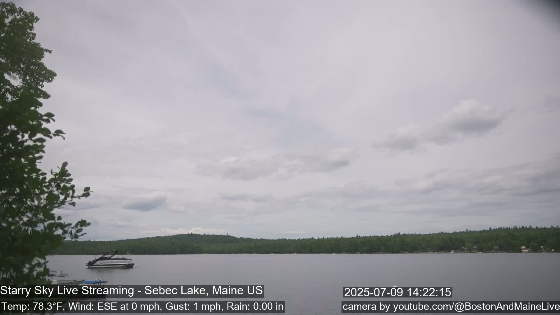 Aurora, Stars, Meteors, Chill Relax Star Live Cam - East  Millinocket, Maine , USA