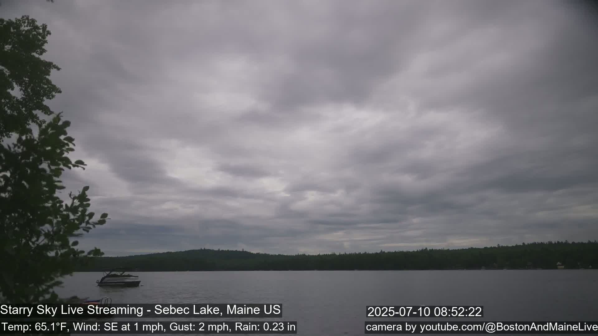 Aurora, Stars, Meteors, Chill Relax Star Live Cam - East  Millinocket, Maine , USA