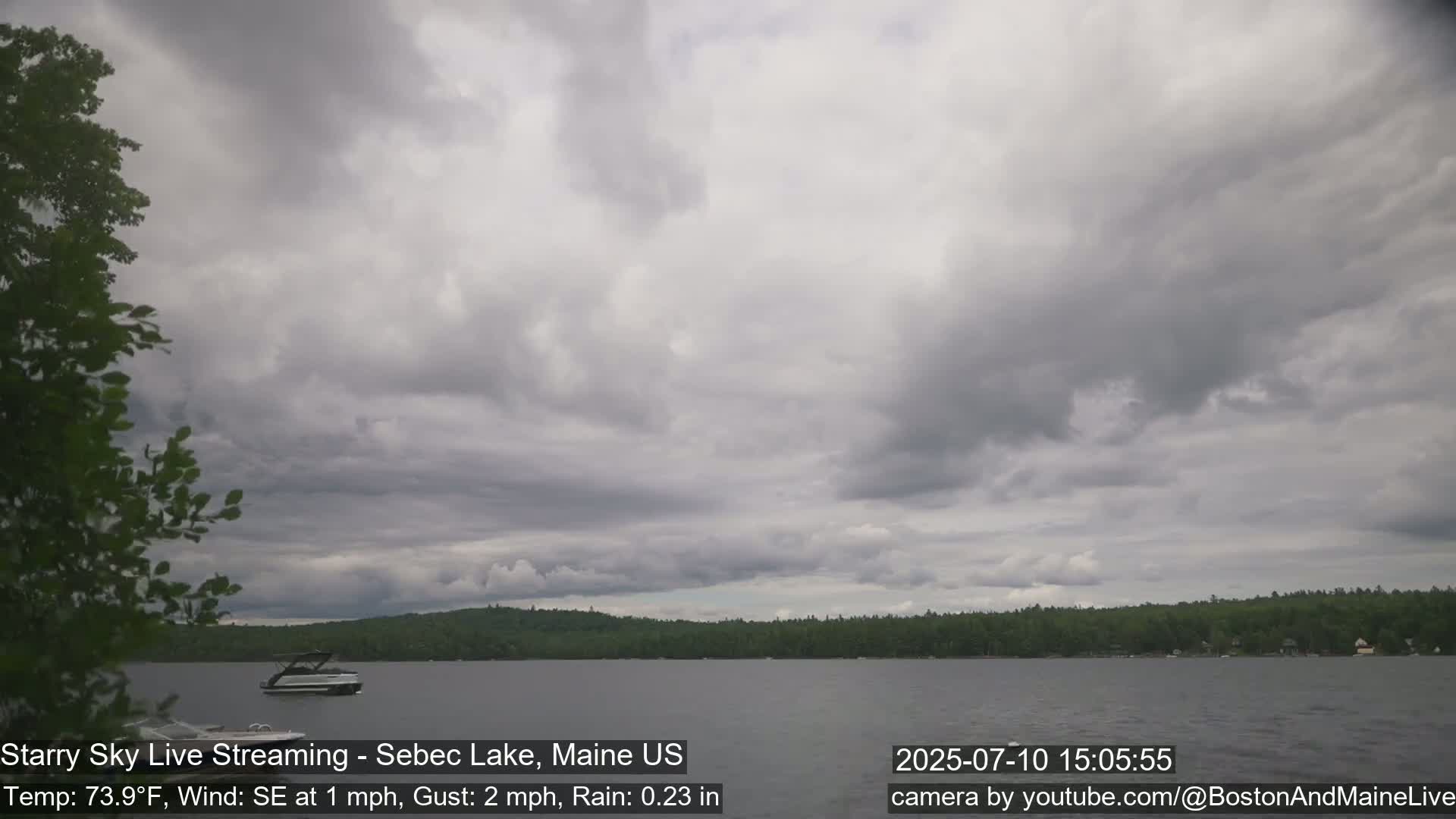 Aurora, Stars, Meteors, Chill Relax Star Live Cam - East  Millinocket, Maine , USA