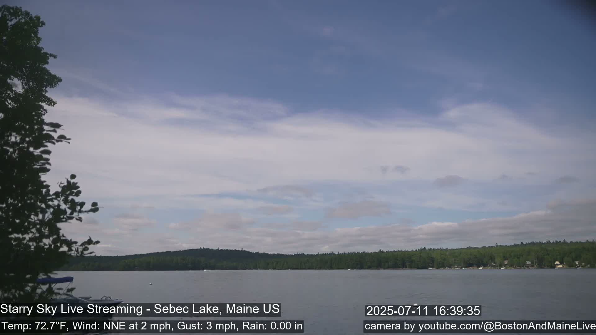Aurora, Stars, Meteors, Chill Relax Star Live Cam - East  Millinocket, Maine , USA