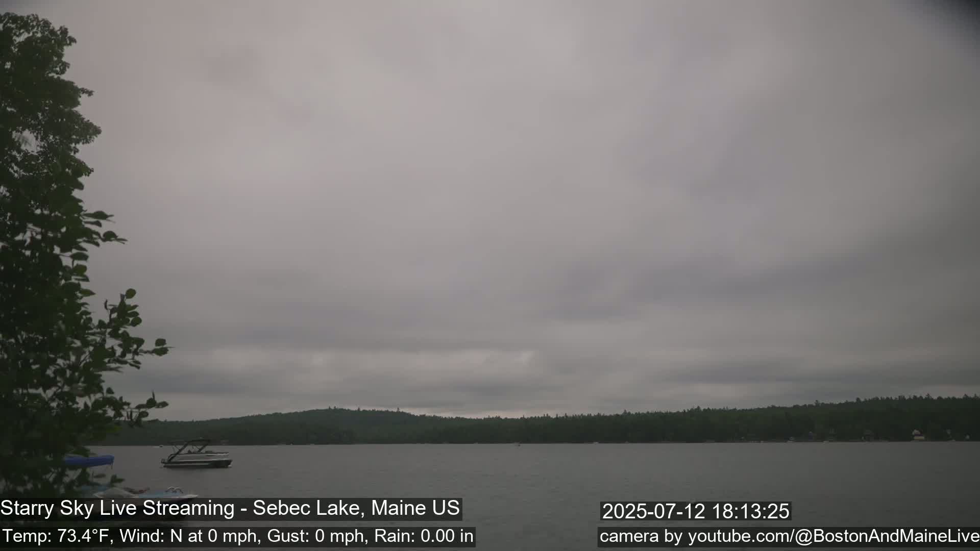 Aurora, Stars, Meteors, Chill Relax Star Live Cam - East  Millinocket, Maine , USA