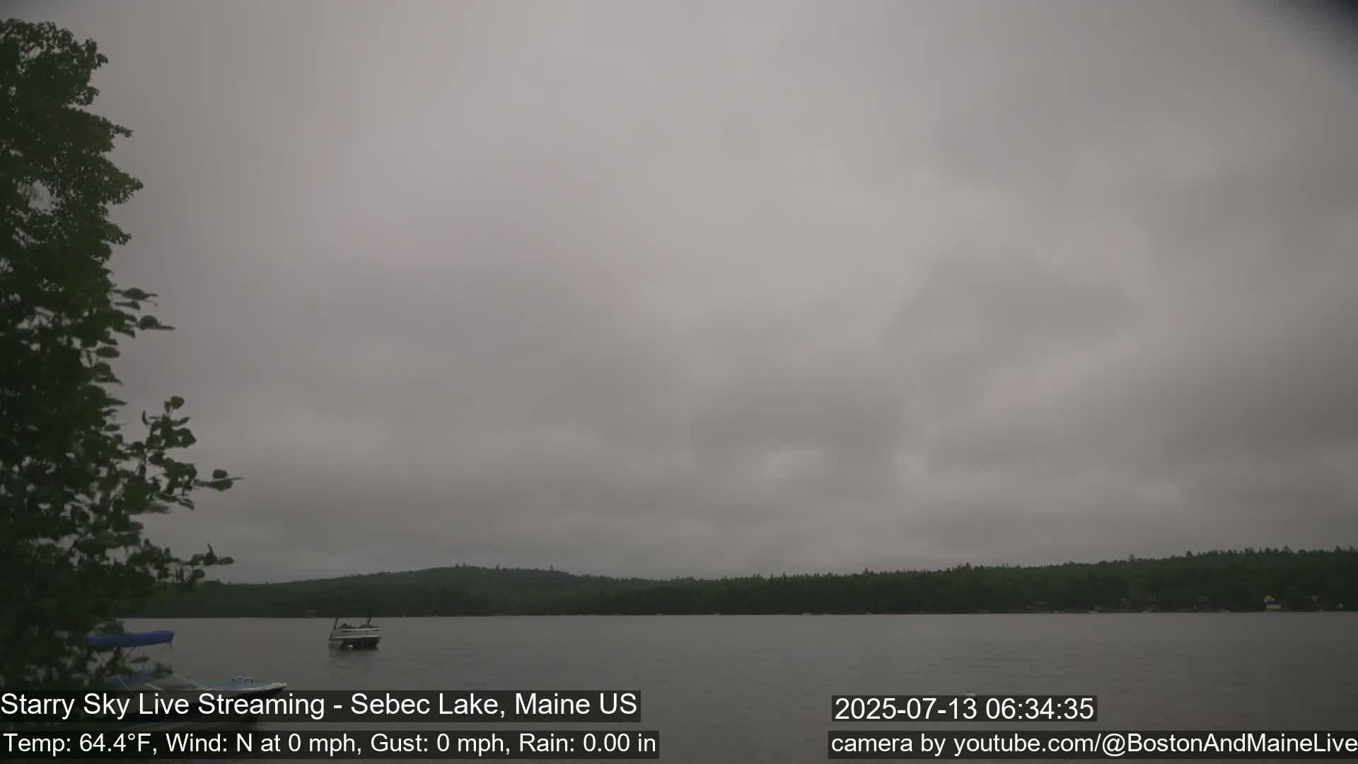 Aurora, Stars, Meteors, Chill Relax Star Live Cam - East  Millinocket, Maine , USA