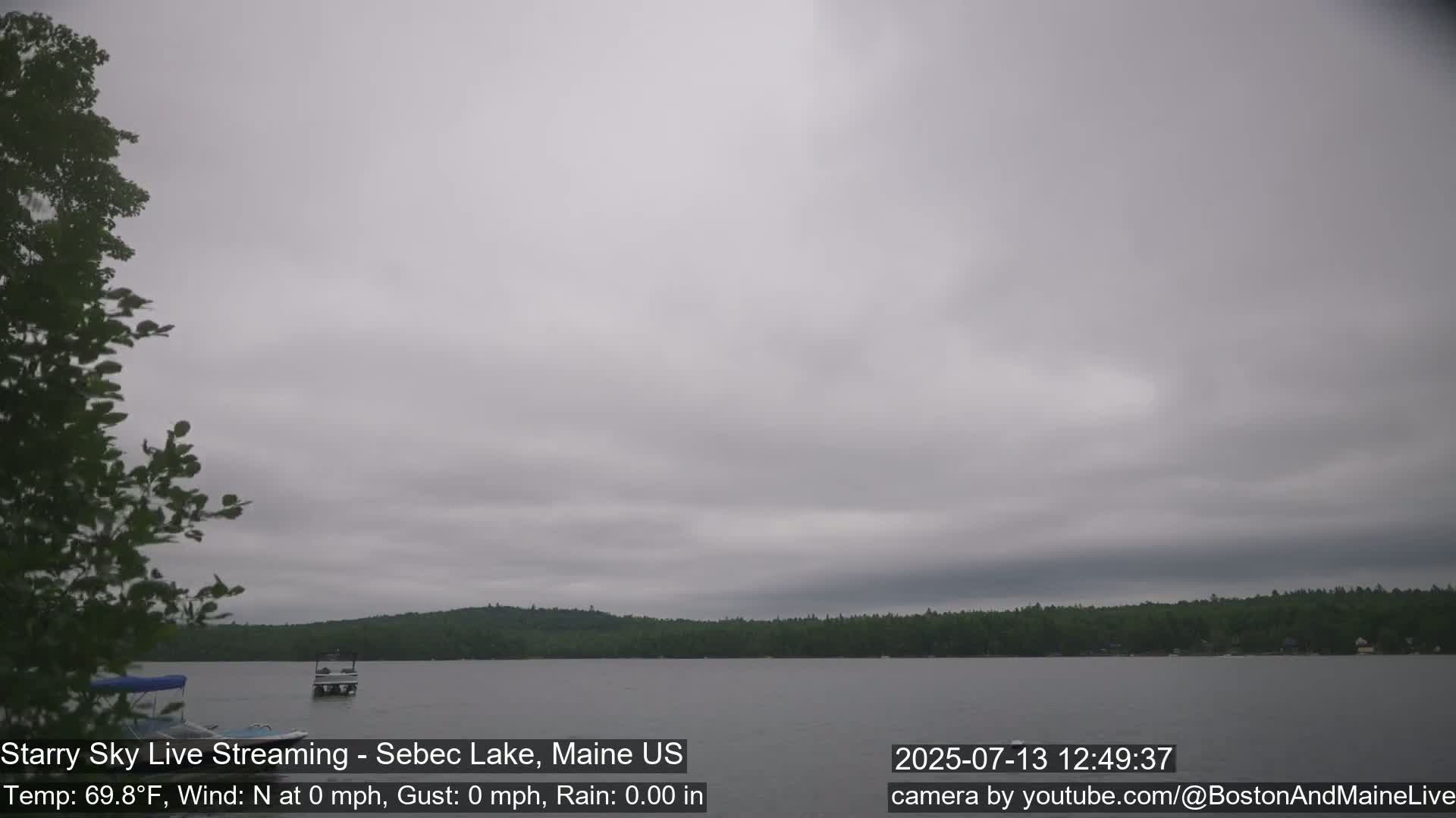 Aurora, Stars, Meteors, Chill Relax Star Live Cam - East  Millinocket, Maine , USA
