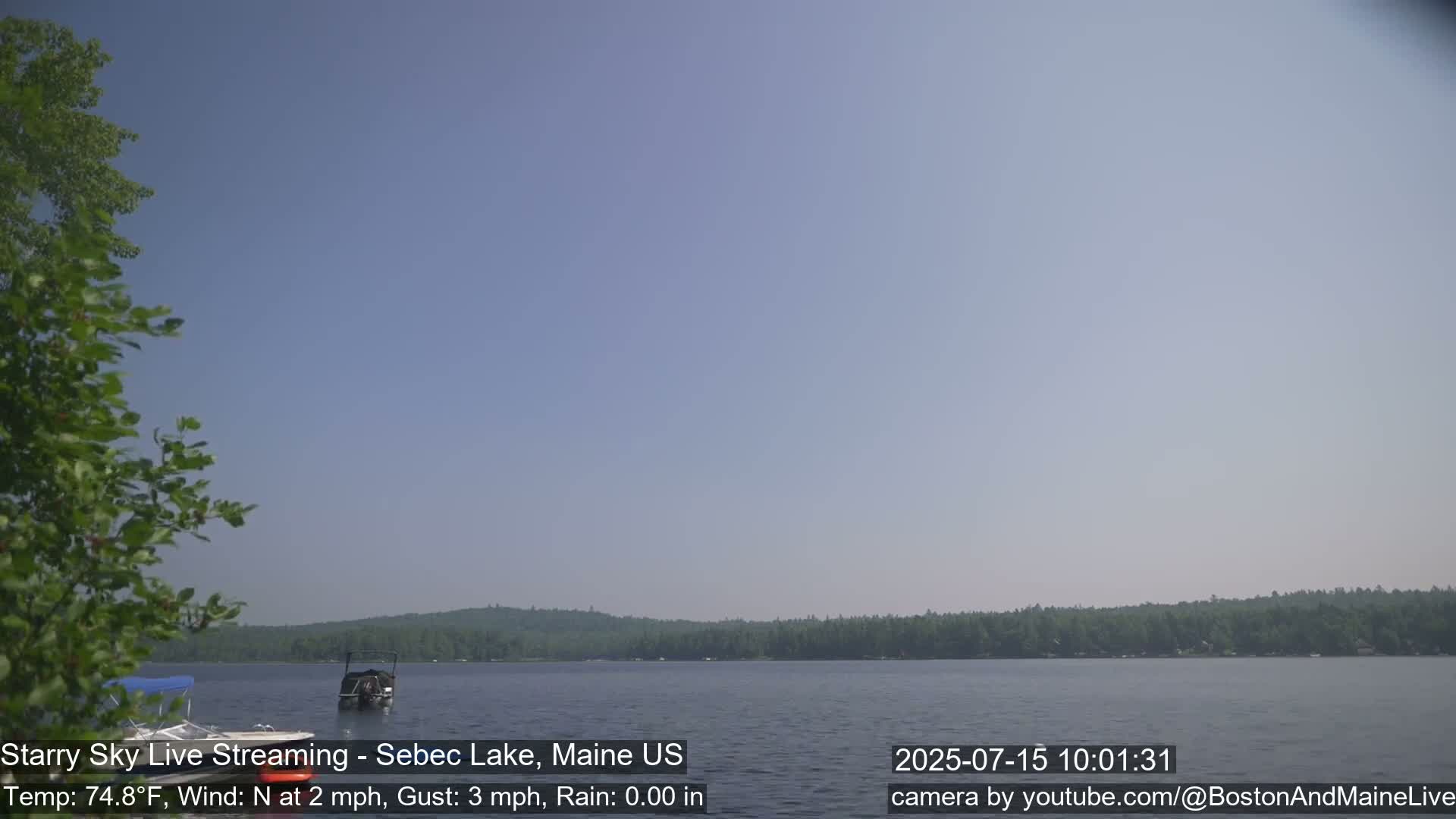 Aurora, Stars, Meteors, Chill Relax Star Live Cam - East  Millinocket, Maine , USA