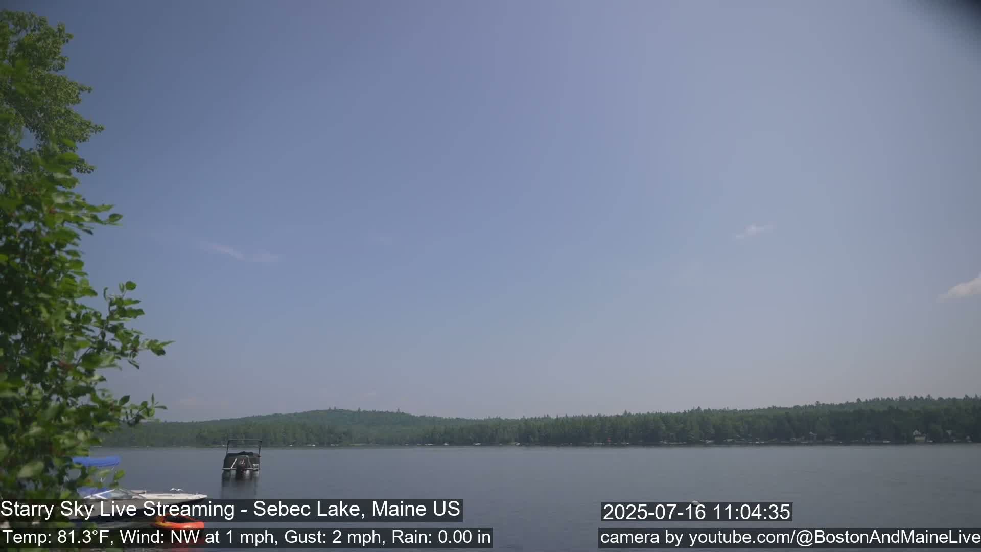 Aurora, Stars, Meteors, Chill Relax Star Live Cam - East  Millinocket, Maine , USA