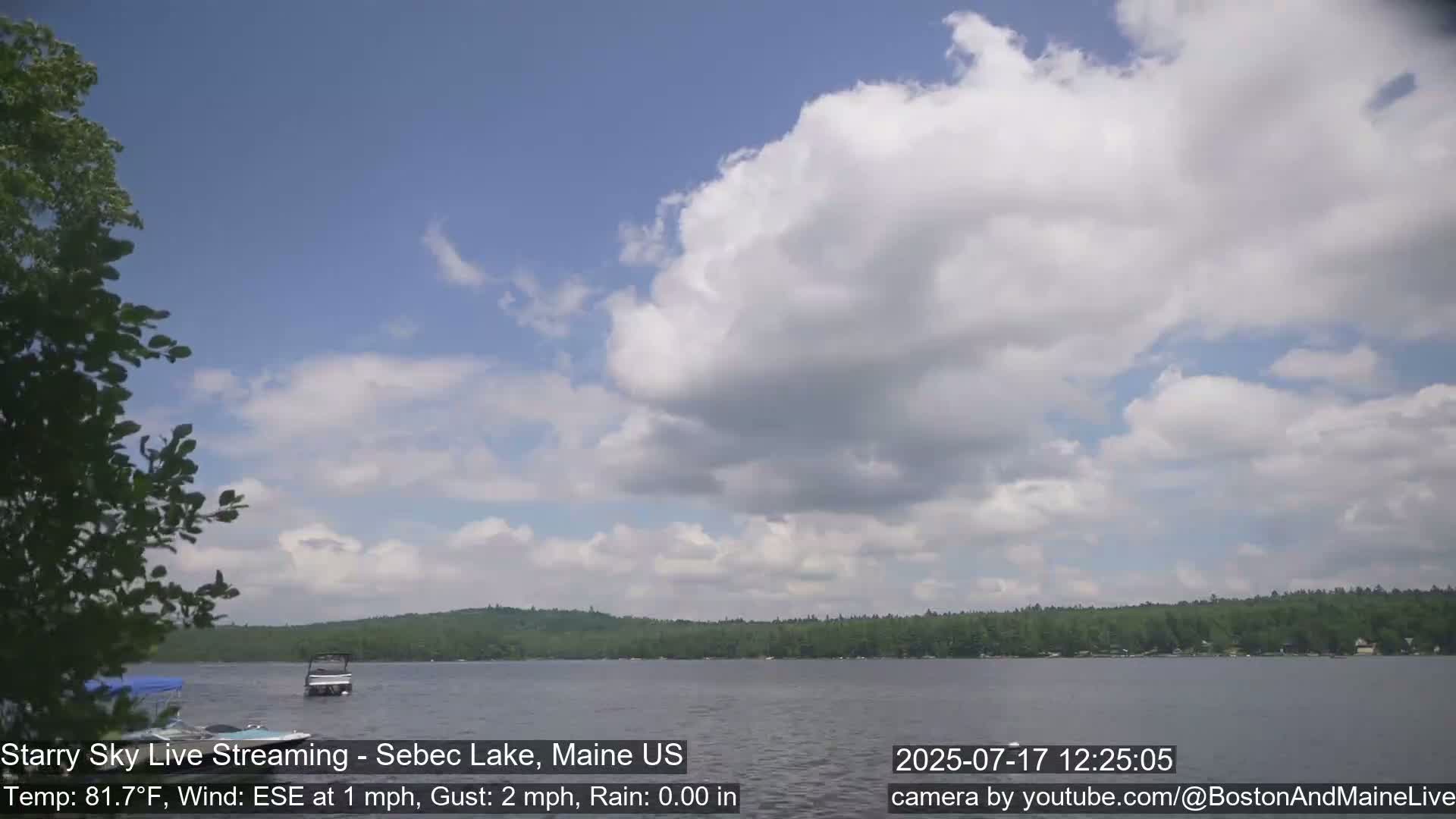 Aurora, Stars, Meteors, Chill Relax Star Live Cam - East  Millinocket, Maine , USA