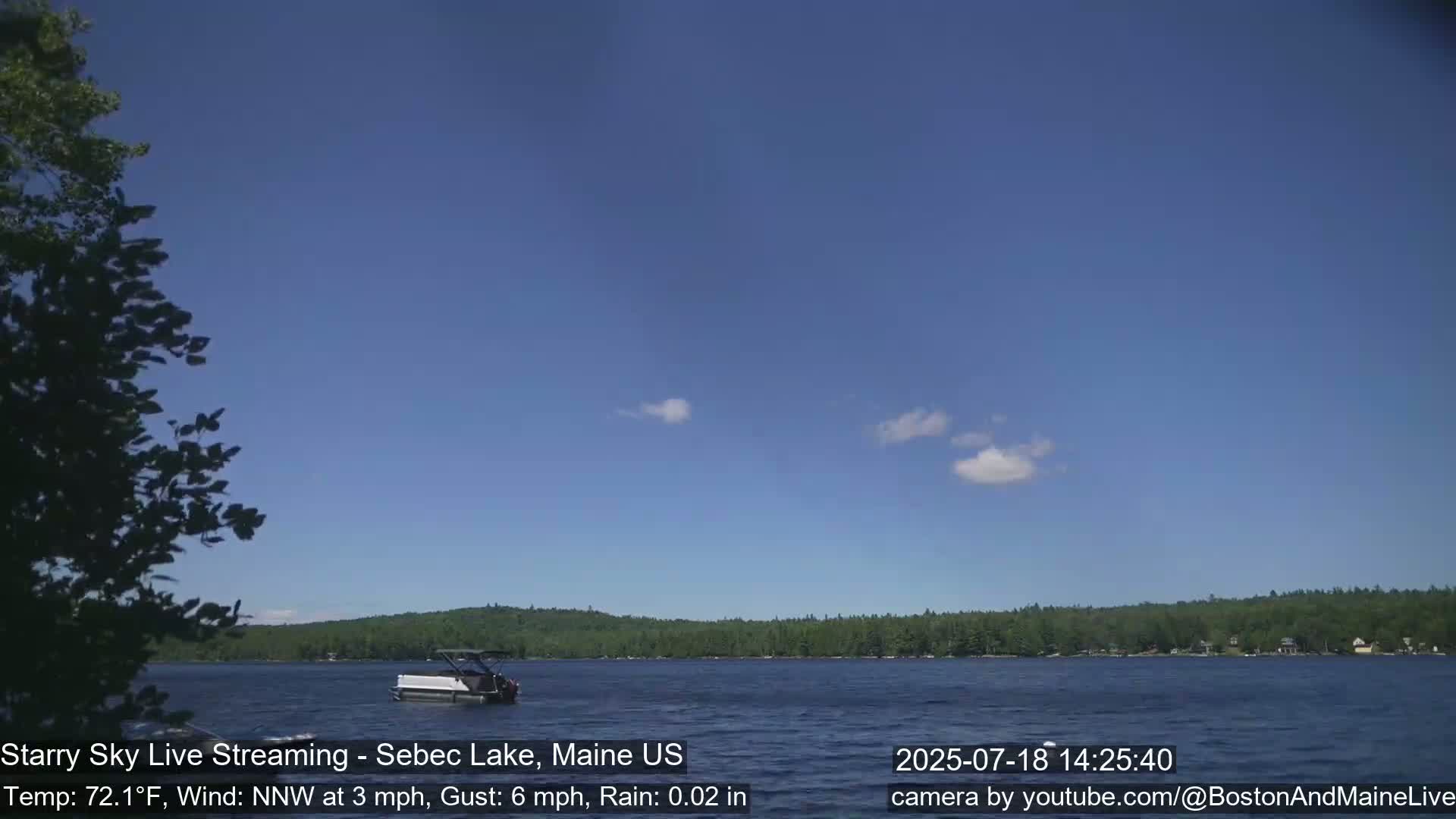 Aurora, Stars, Meteors, Chill Relax Star Live Cam - East  Millinocket, Maine , USA