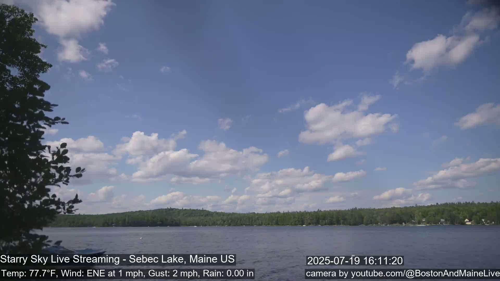 Aurora, Stars, Meteors, Chill Relax Star Live Cam - East  Millinocket, Maine , USA