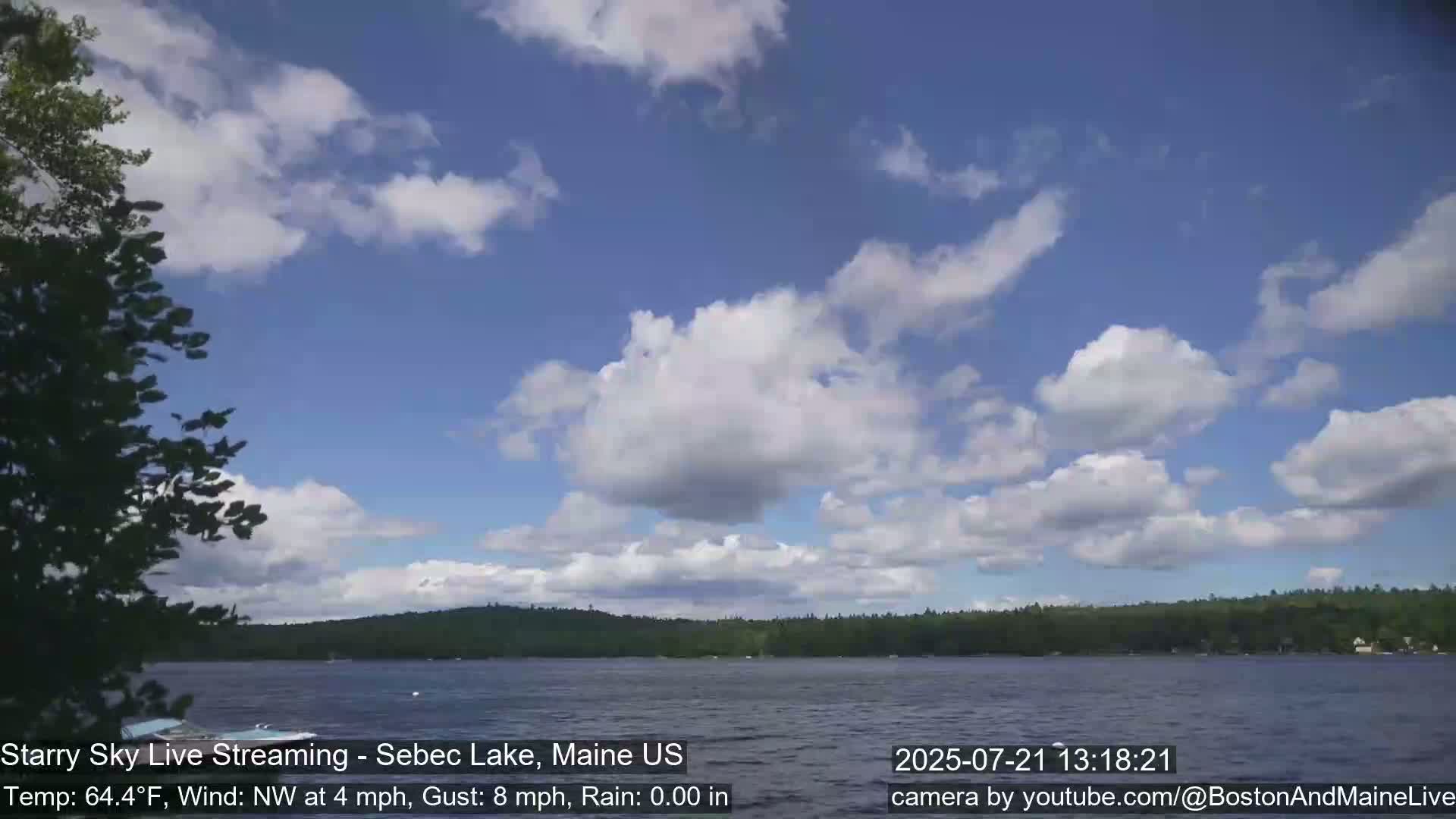 Aurora, Stars, Meteors, Chill Relax Star Live Cam - East  Millinocket, Maine , USA