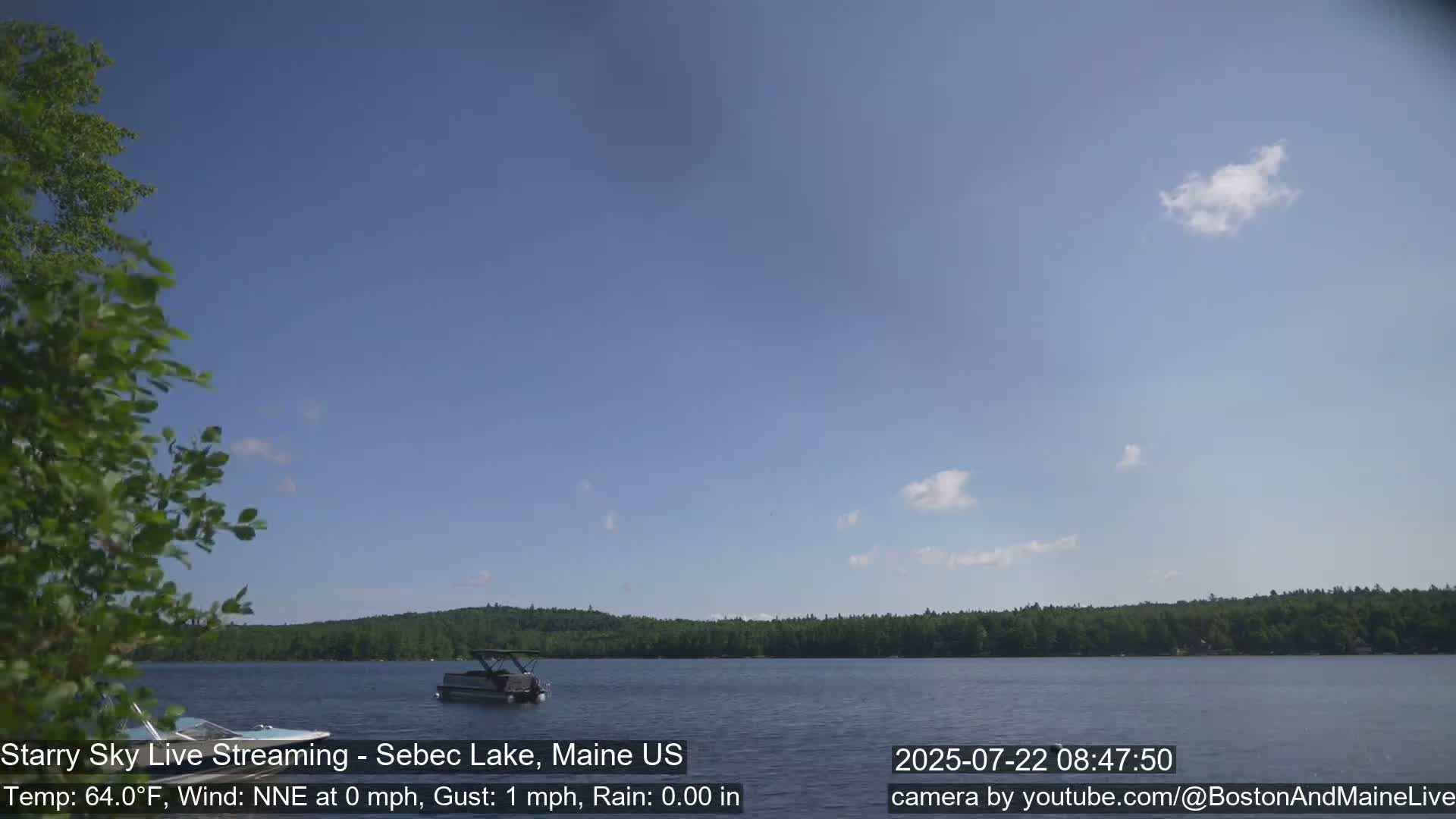 Aurora, Stars, Meteors, Chill Relax Star Live Cam - East  Millinocket, Maine , USA