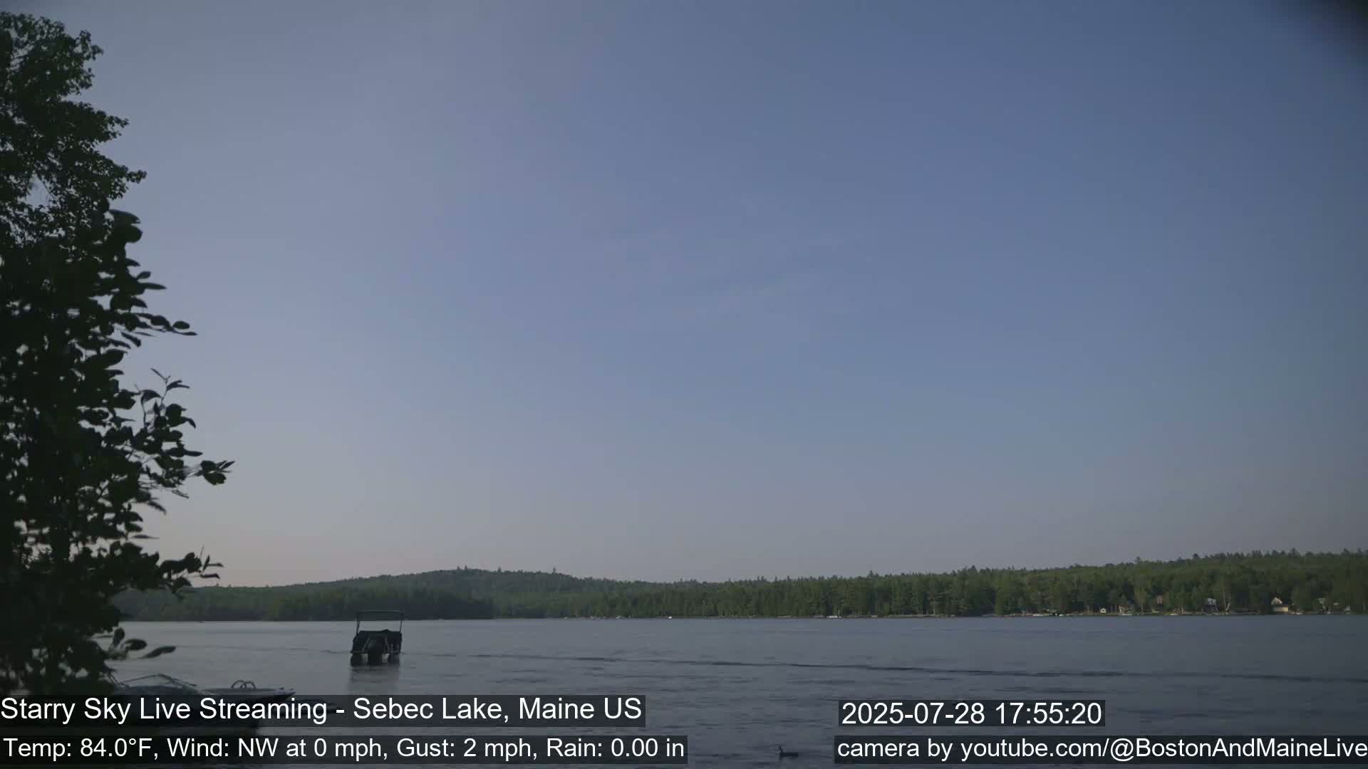 Aurora, Stars, Meteors, Chill Relax Star Live Cam - East  Millinocket, Maine , USA