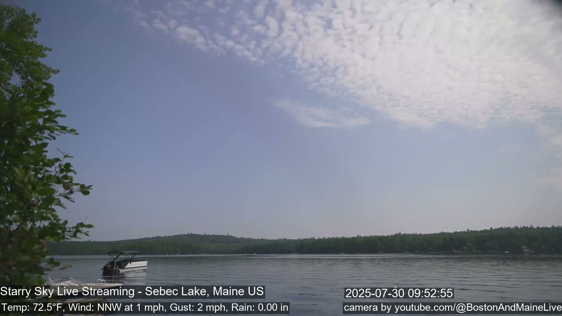 Aurora, Stars, Meteors, Chill Relax Star Live Cam - East  Millinocket, Maine , USA