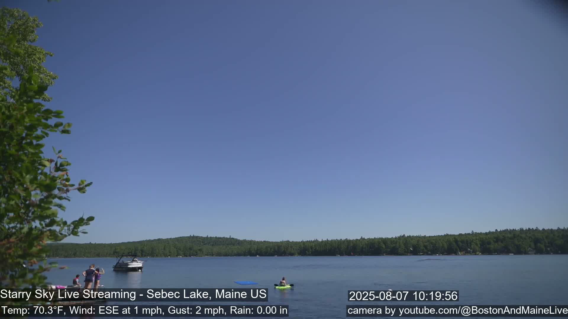 Aurora, Stars, Meteors, Chill Relax Star Live Cam - East  Millinocket, Maine , USA