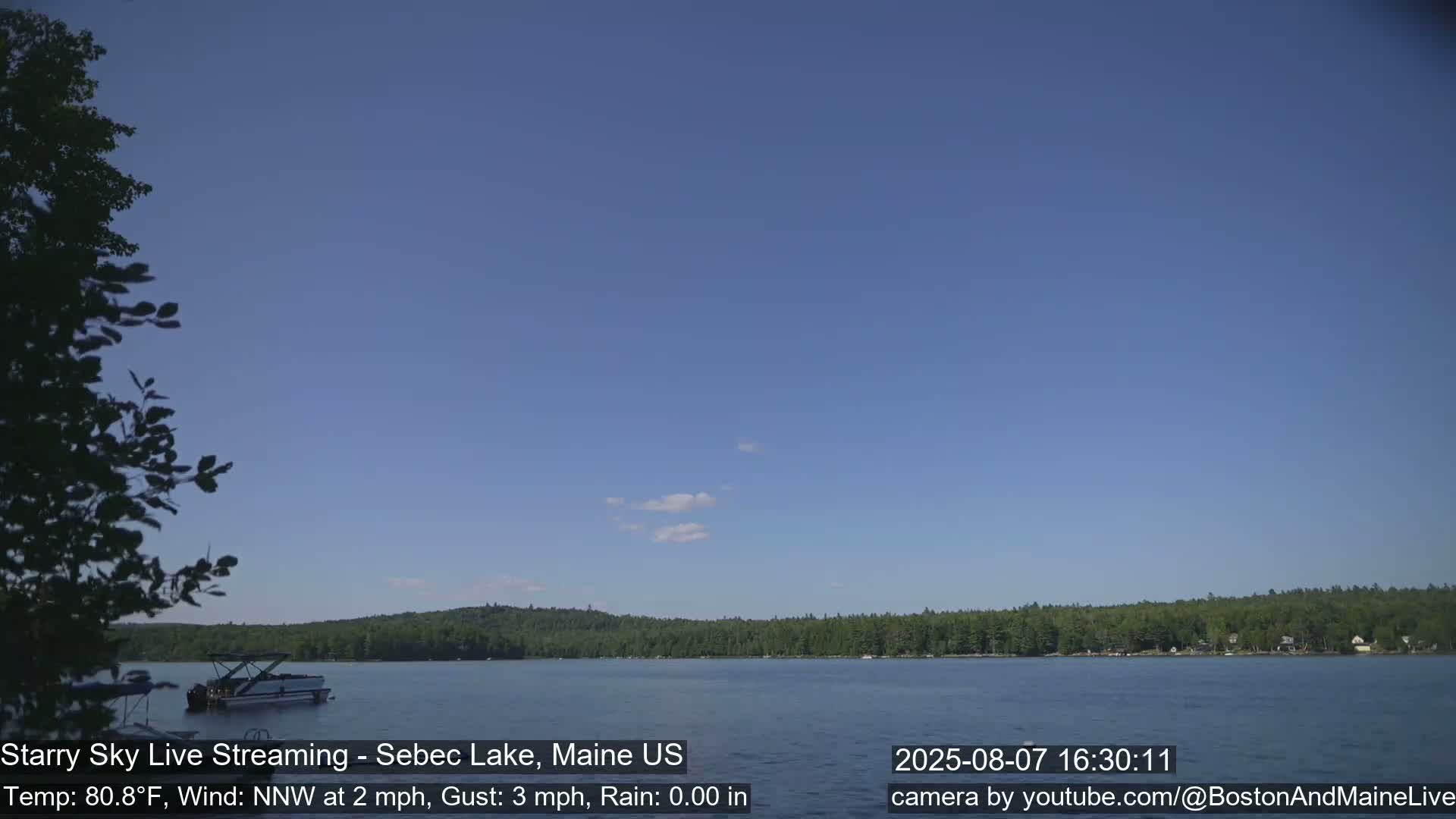 Aurora, Stars, Meteors, Chill Relax Star Live Cam - East  Millinocket, Maine , USA