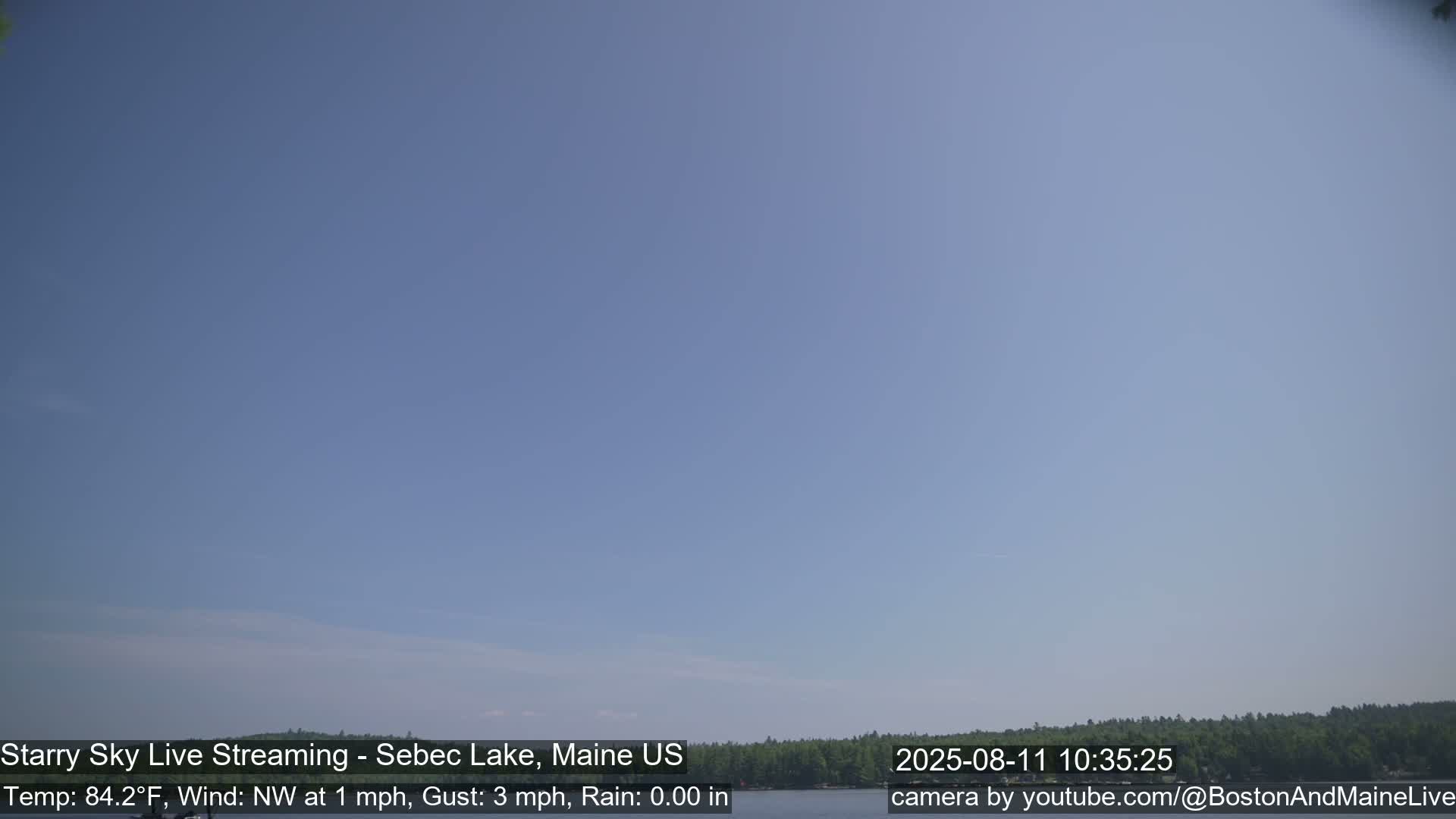 Aurora, Stars, Meteors, Chill Relax Star Live Cam - East  Millinocket, Maine , USA