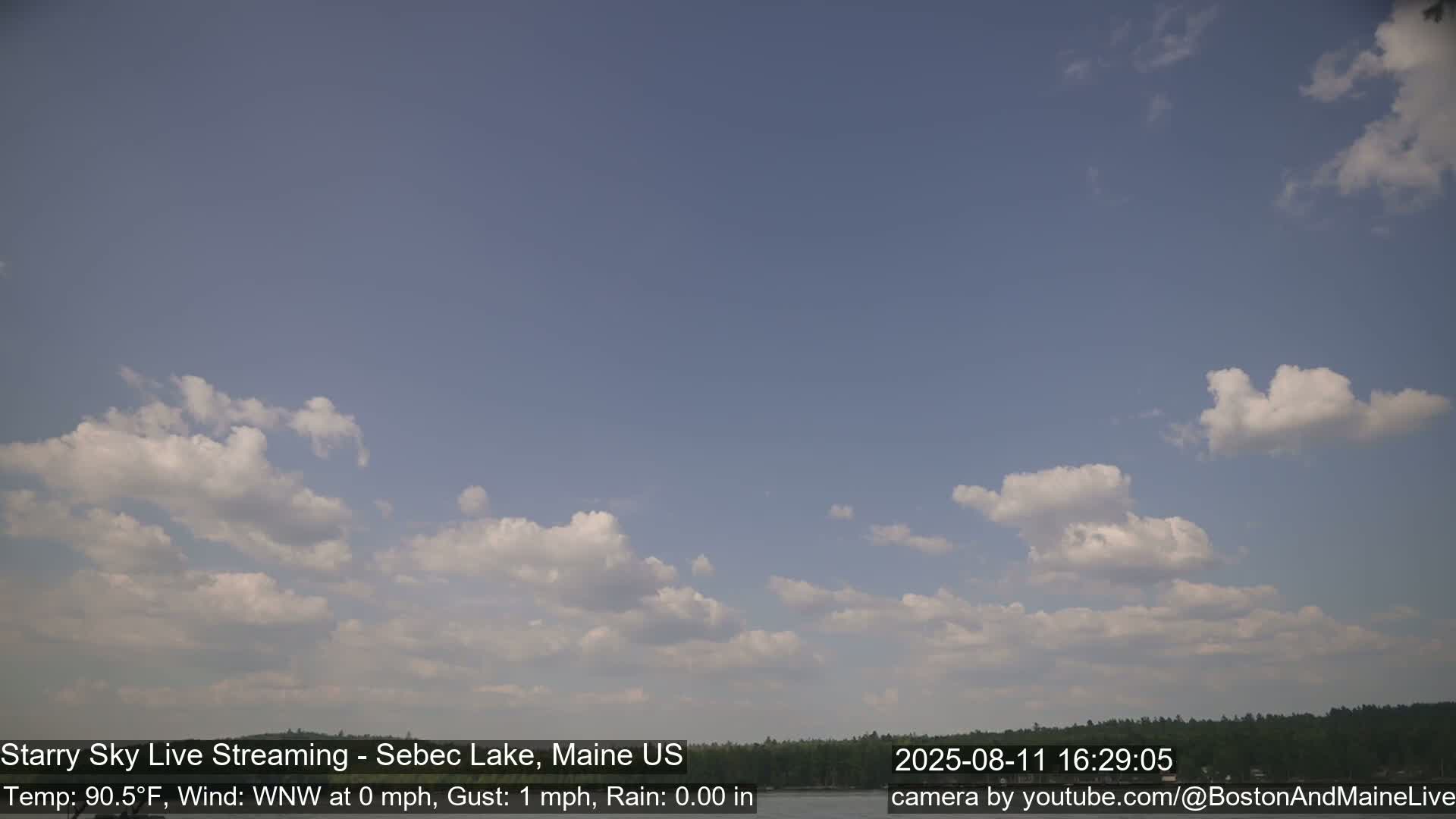 Aurora, Stars, Meteors, Chill Relax Star Live Cam - East  Millinocket, Maine , USA